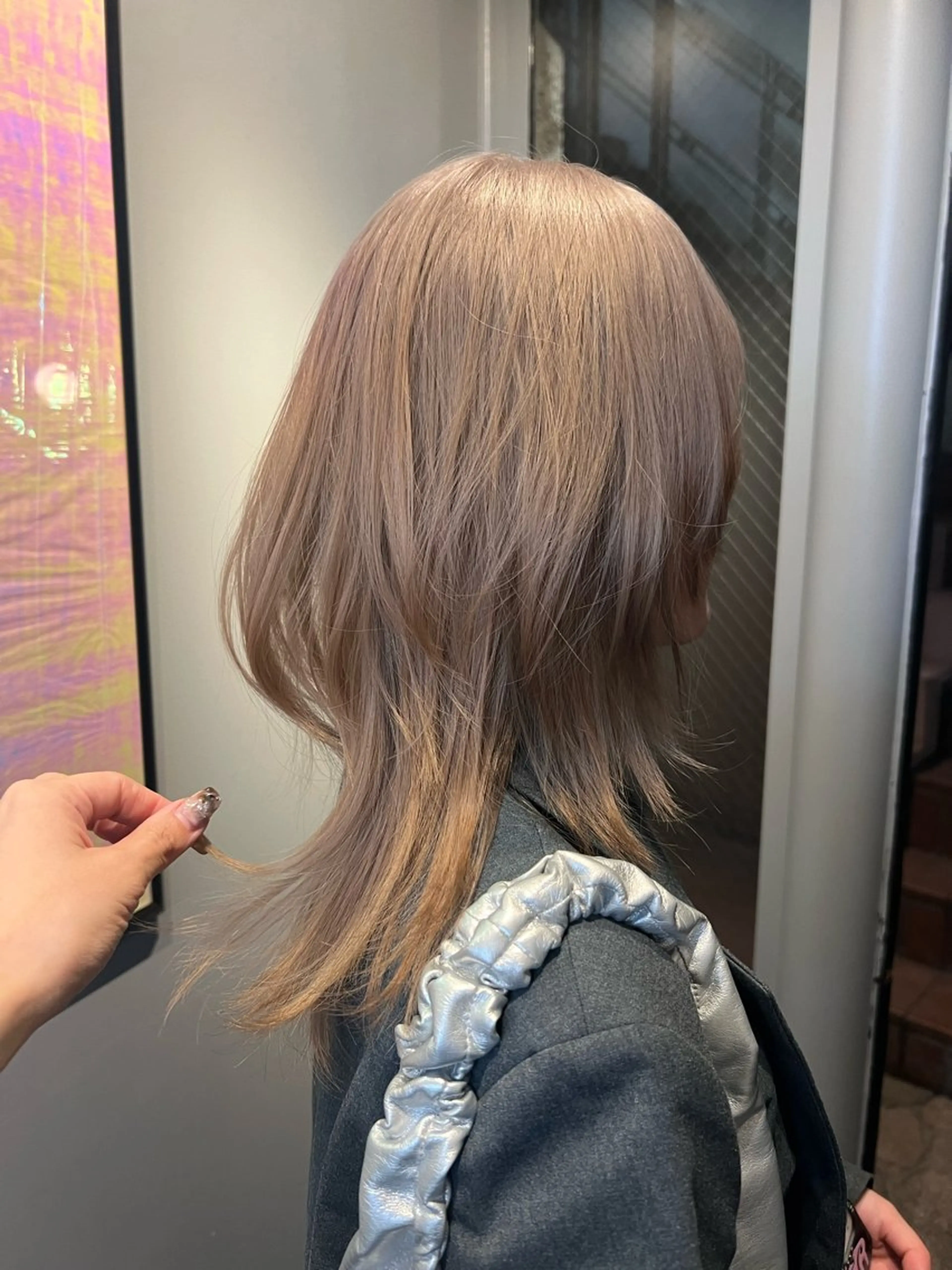 ロング カラー カット ヘアカラー haco＋所属・圧倒的デザイン力 店長🎨RENAのヘアスタイル