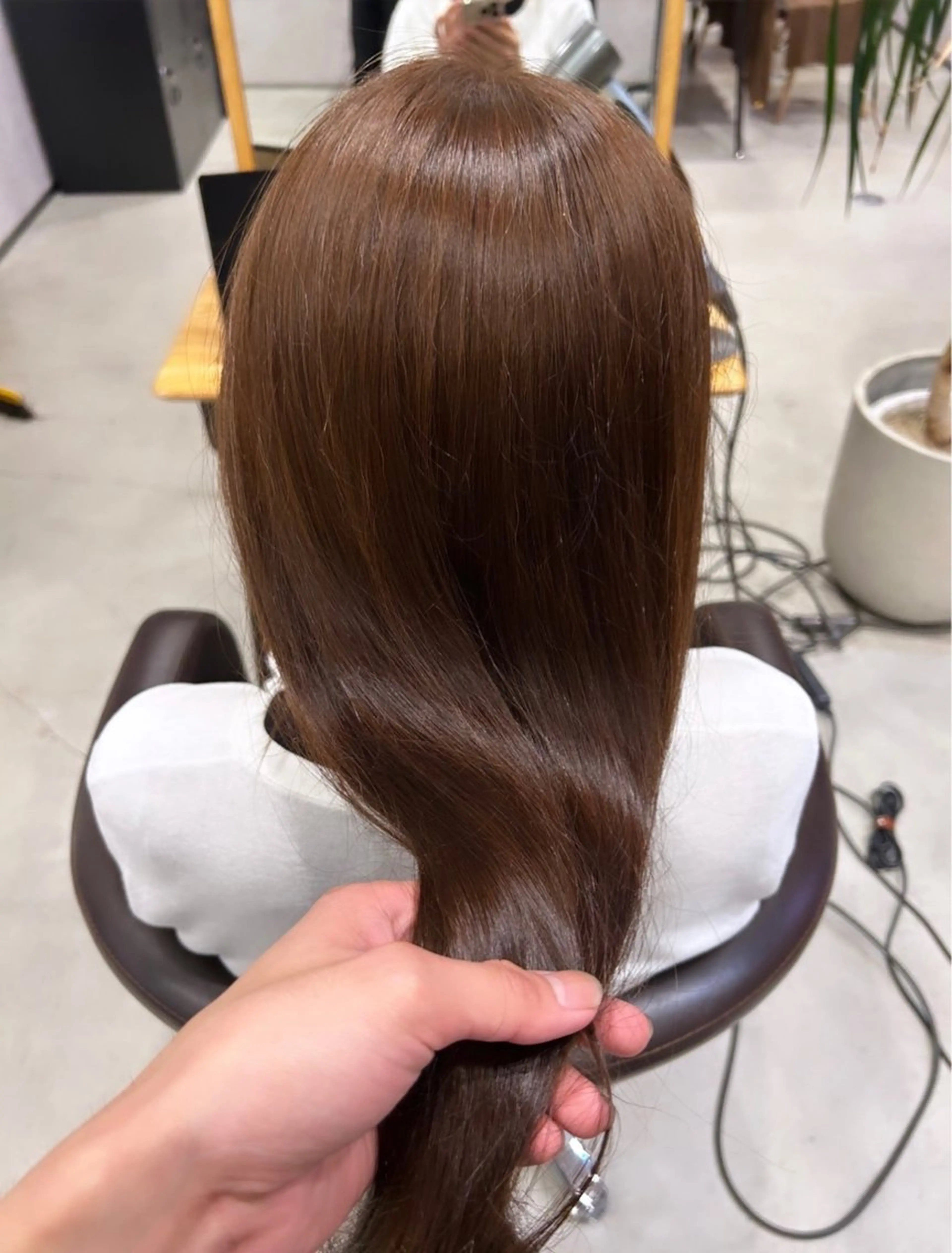 ロング カラー 透明感カラー トリートメント QUON.伊勢崎店所属・ブリーチ＆ハイトーン 歌 心のヘアスタイル