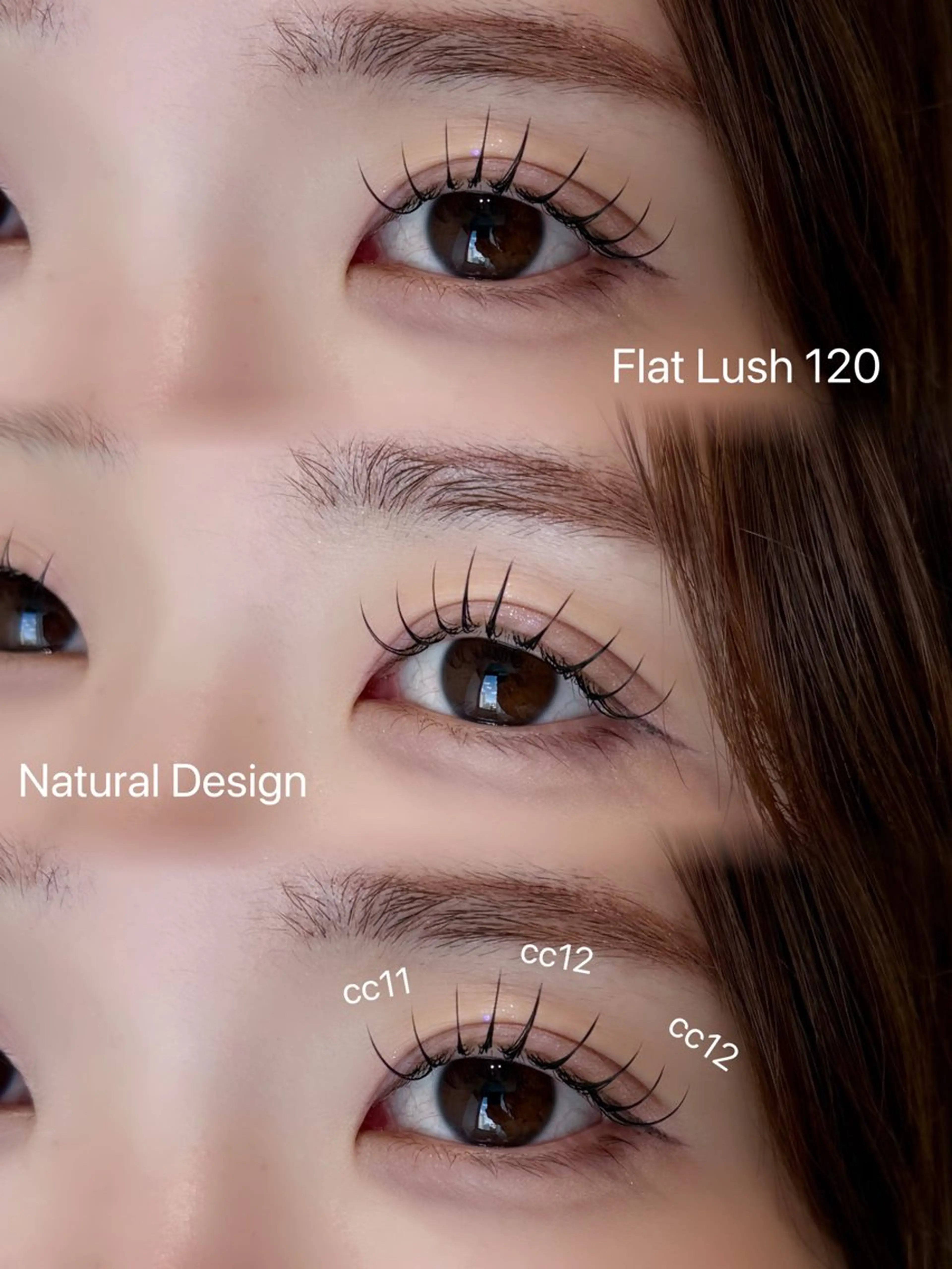 マツエク・マツパ 束感まつ毛 フラットラッシュ ナチュラル マツエク CreBiA🍒 natsukiのマツエク・マツパデザイン