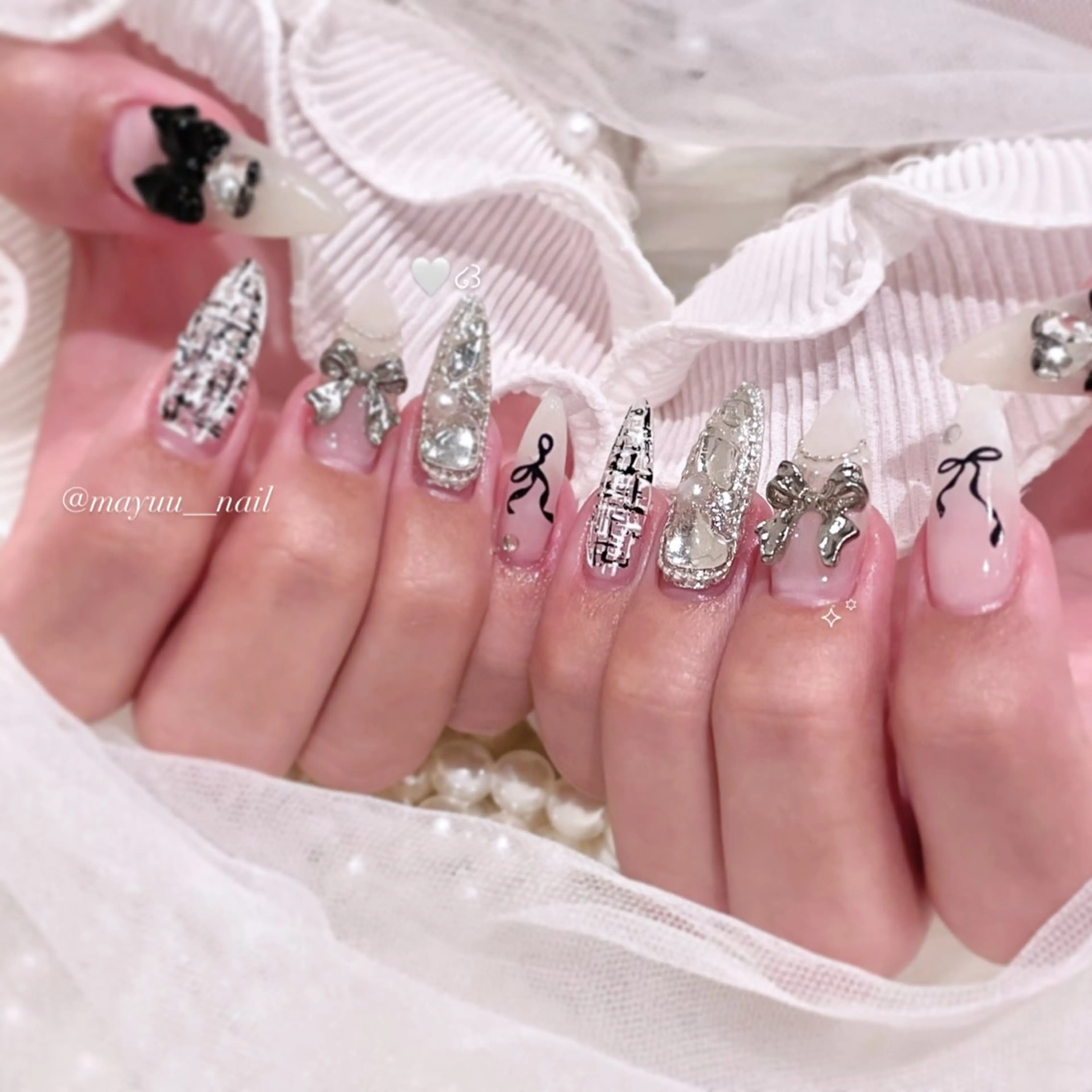 ネイル ハンドネイル 🎀 Mayu 🎀痛ネイルのネイルデザイン