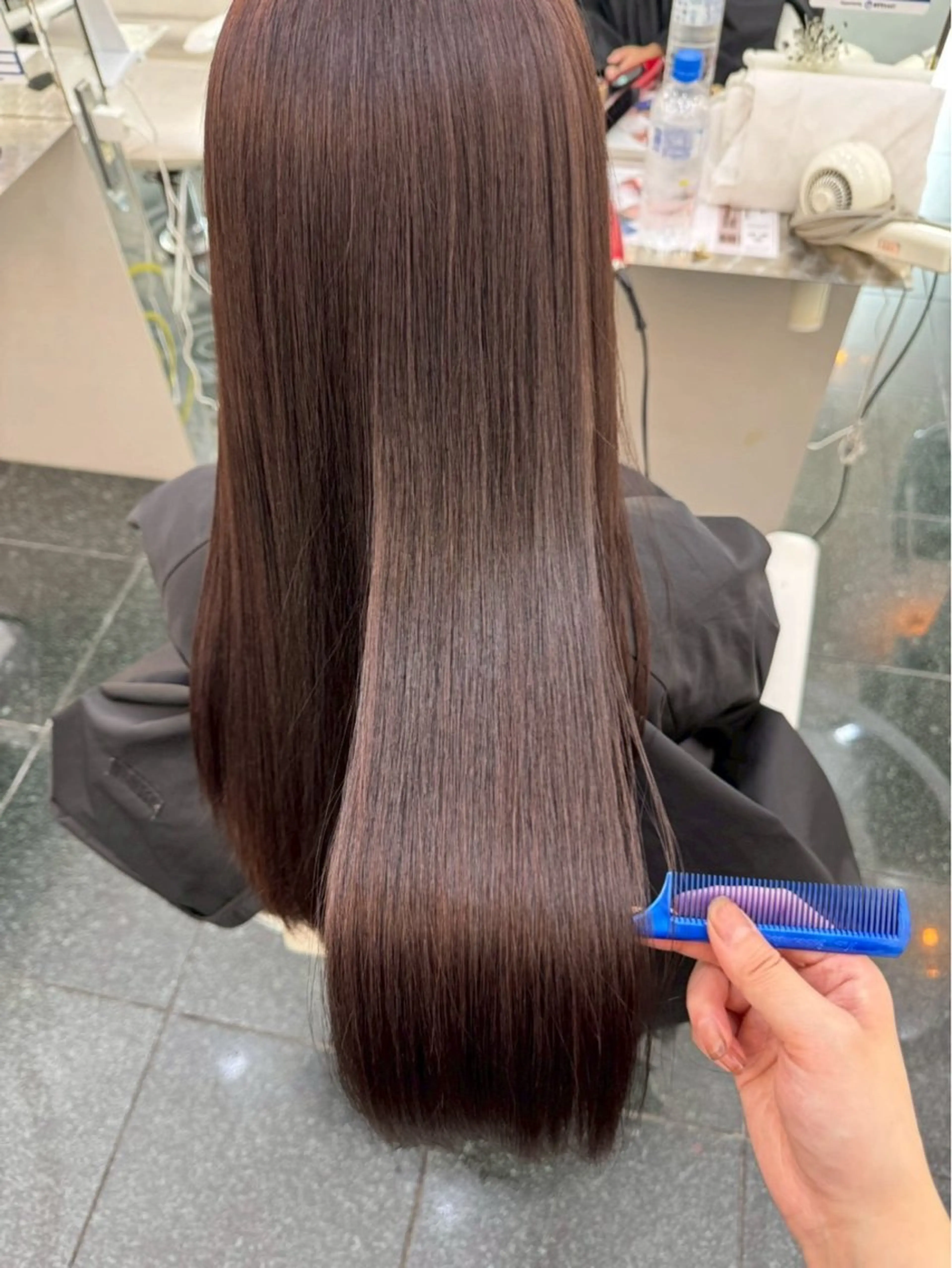 カット 縮毛矯正 🍀癒しヘッドスパ付 💚真凜のヘアスタイル