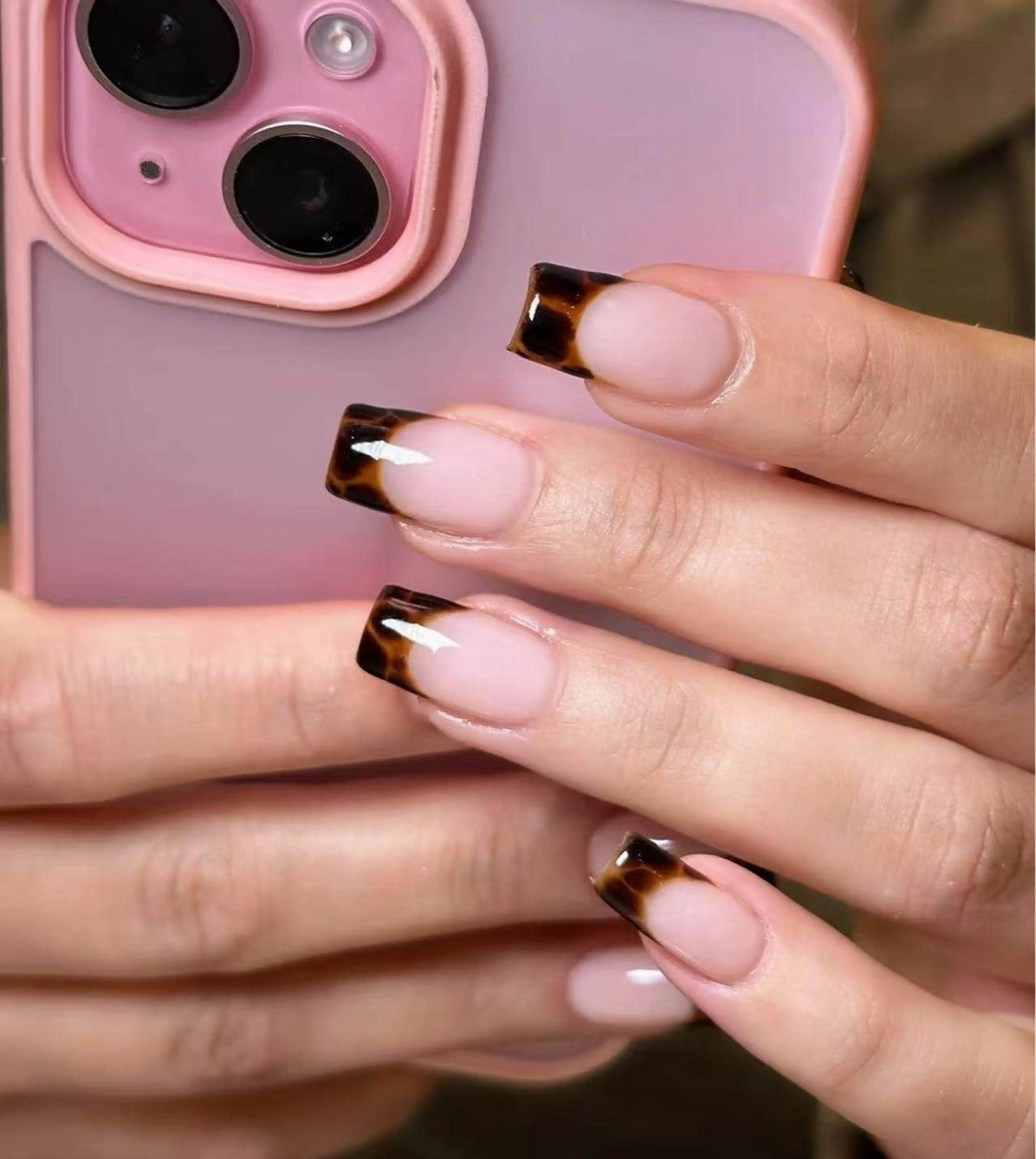 ネイル フラワーネイル フレンチネイル ジェルネイル ガラスフレンチ ハート ハンドネイル BabyYouMi ねねのネイルデザイン