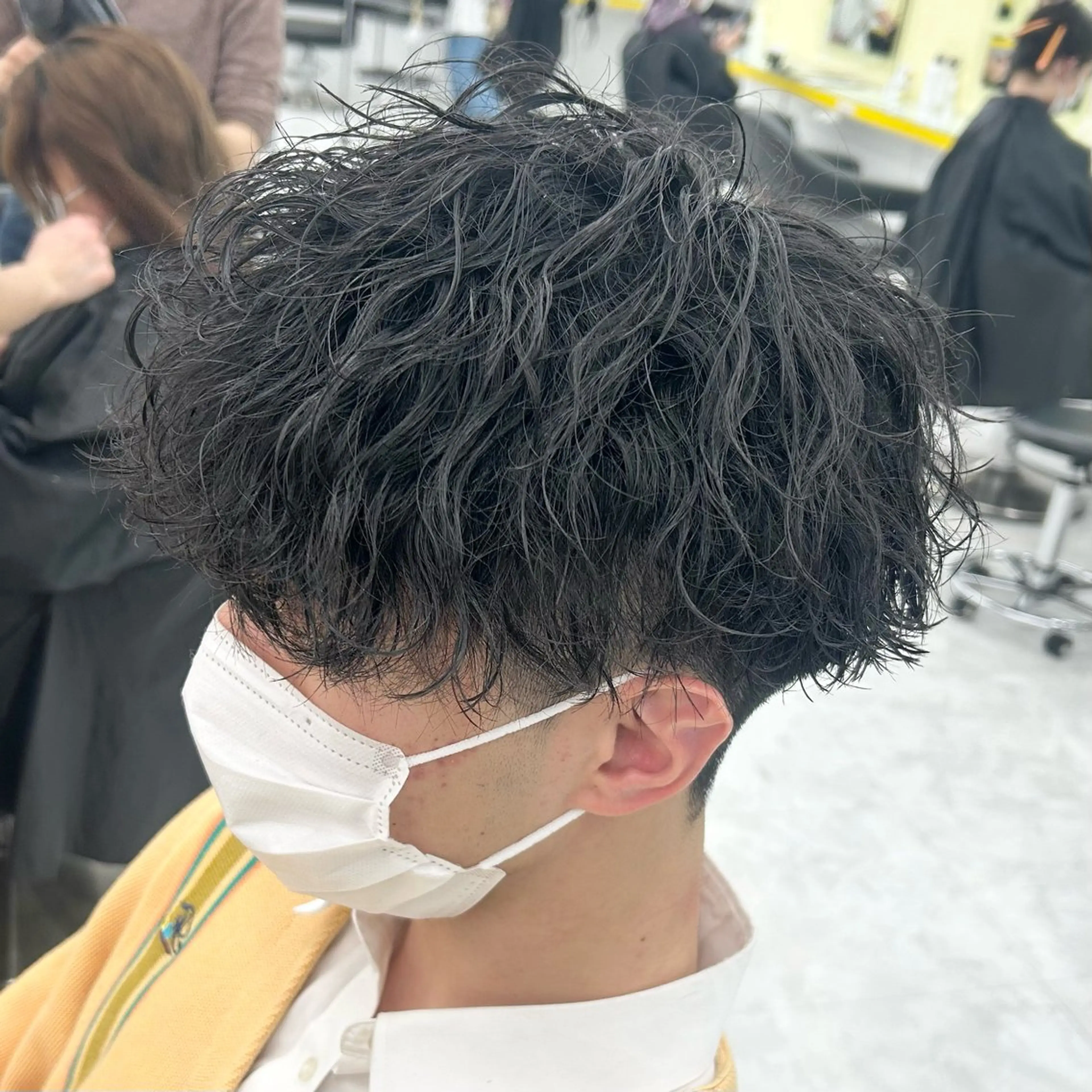 ショート カラー パーマ メンズ カット パーマ 韓国レイヤーカット /REIのヘアスタイル