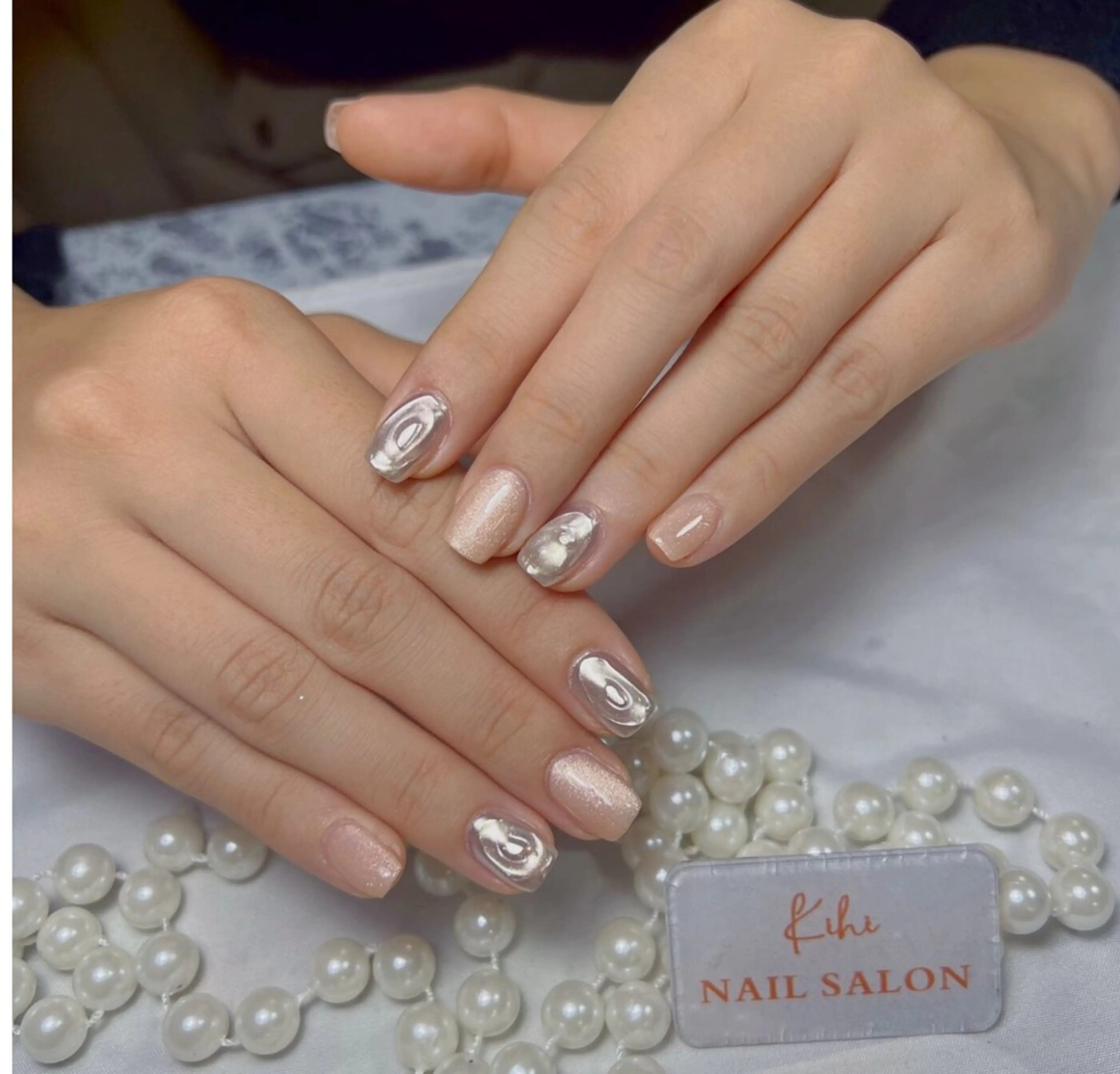 ネイル アートネイル フレンチネイル ジェルネイル グラデーション 韓国ネイル 村中 ハナのネイルデザイン