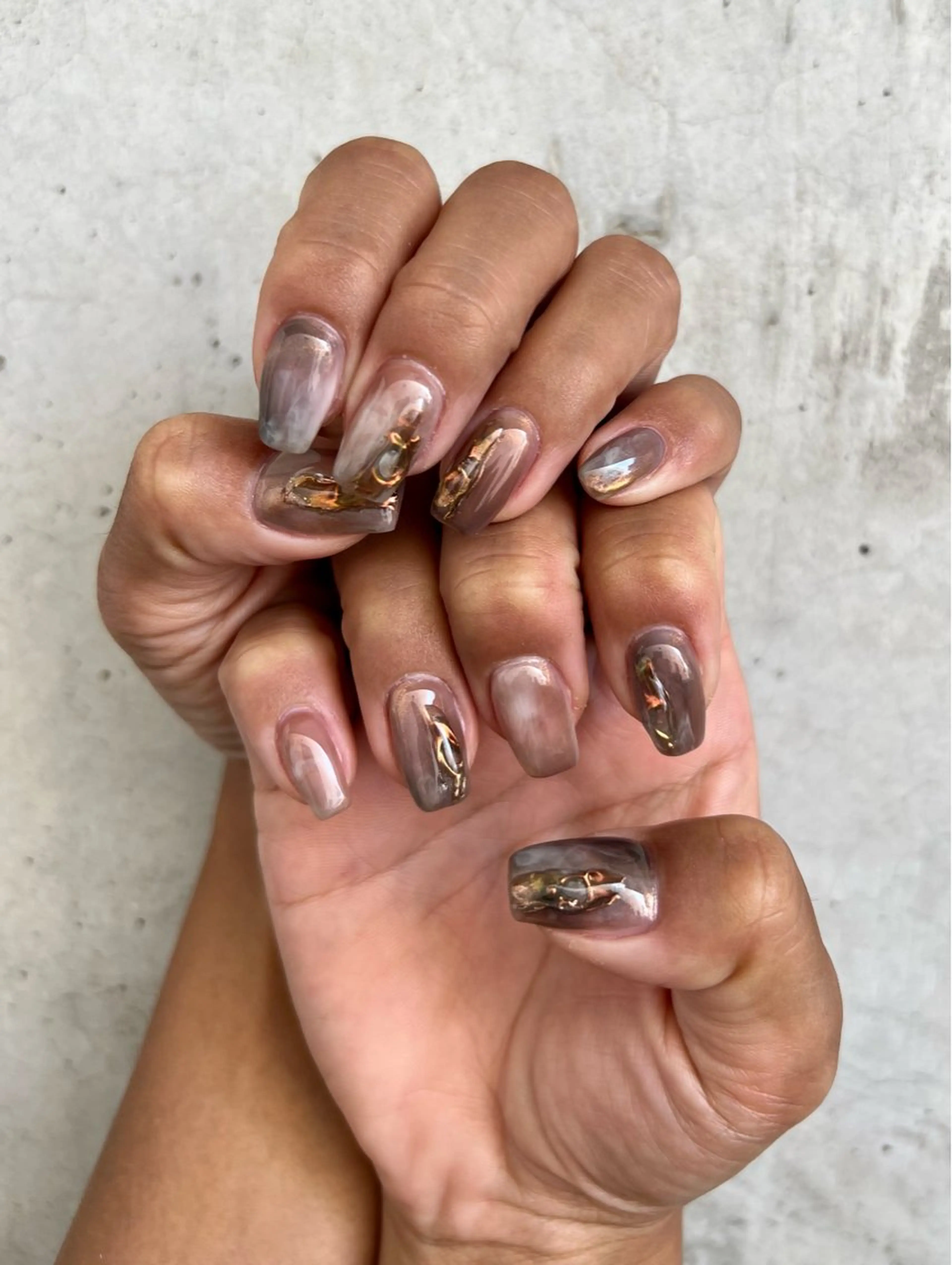 ネイル 持ち込み ニュアンスネイル Charme. NOBUKOのネイルデザイン