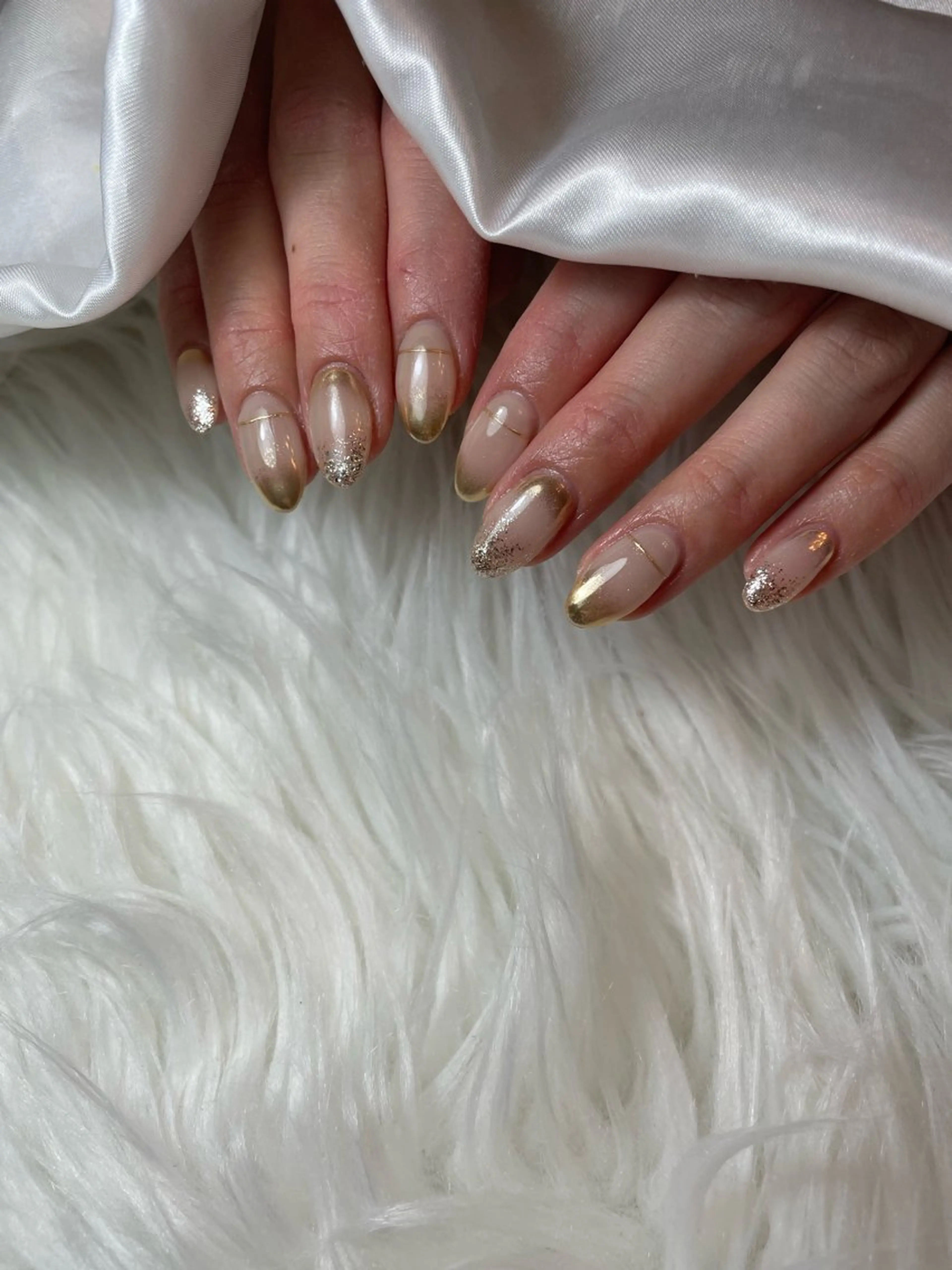 ネイル ブルー キラキラネイル 韓国ネイル マグネットネイル シンプルネイル ハンドネイル timtam --sakiのネイルデザイン