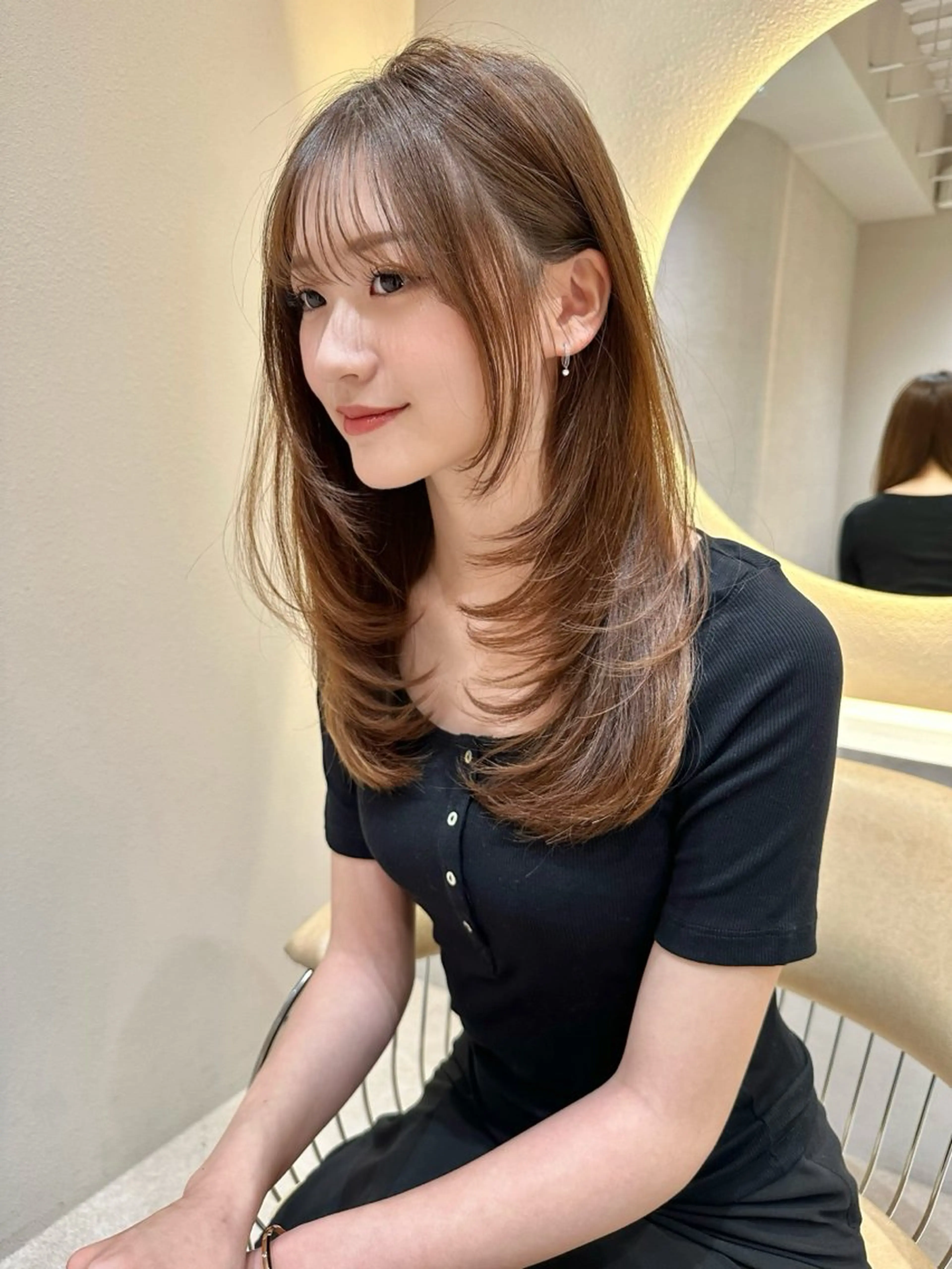 ロング カット 🩵縮毛矯正・ボブ 岩原朋也🩵のヘアスタイル