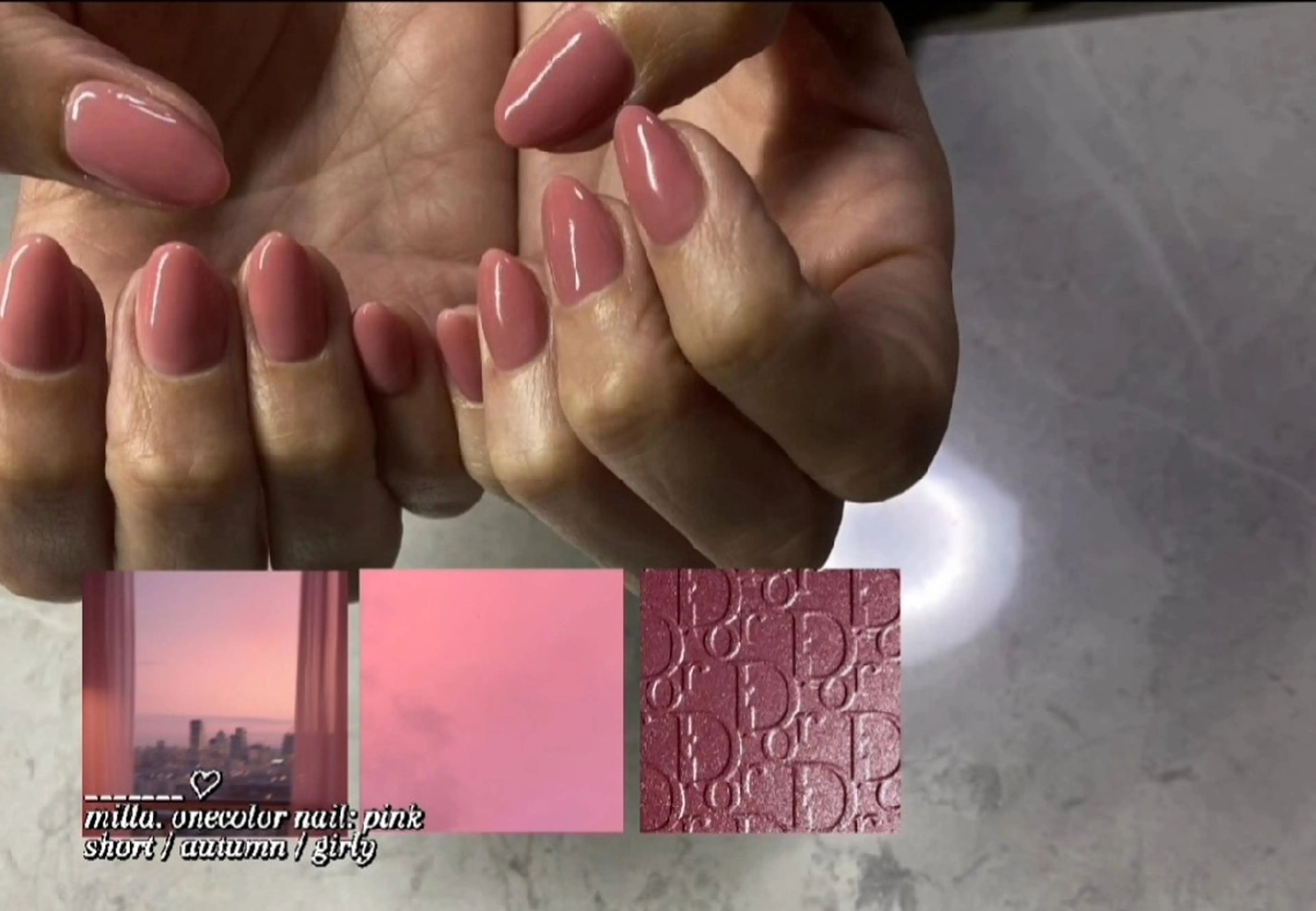 ネイル ジェルネイル ワンカラーネイル パラジェル ピンク ハンドネイル フットネイル milla. MAHOのネイルデザイン