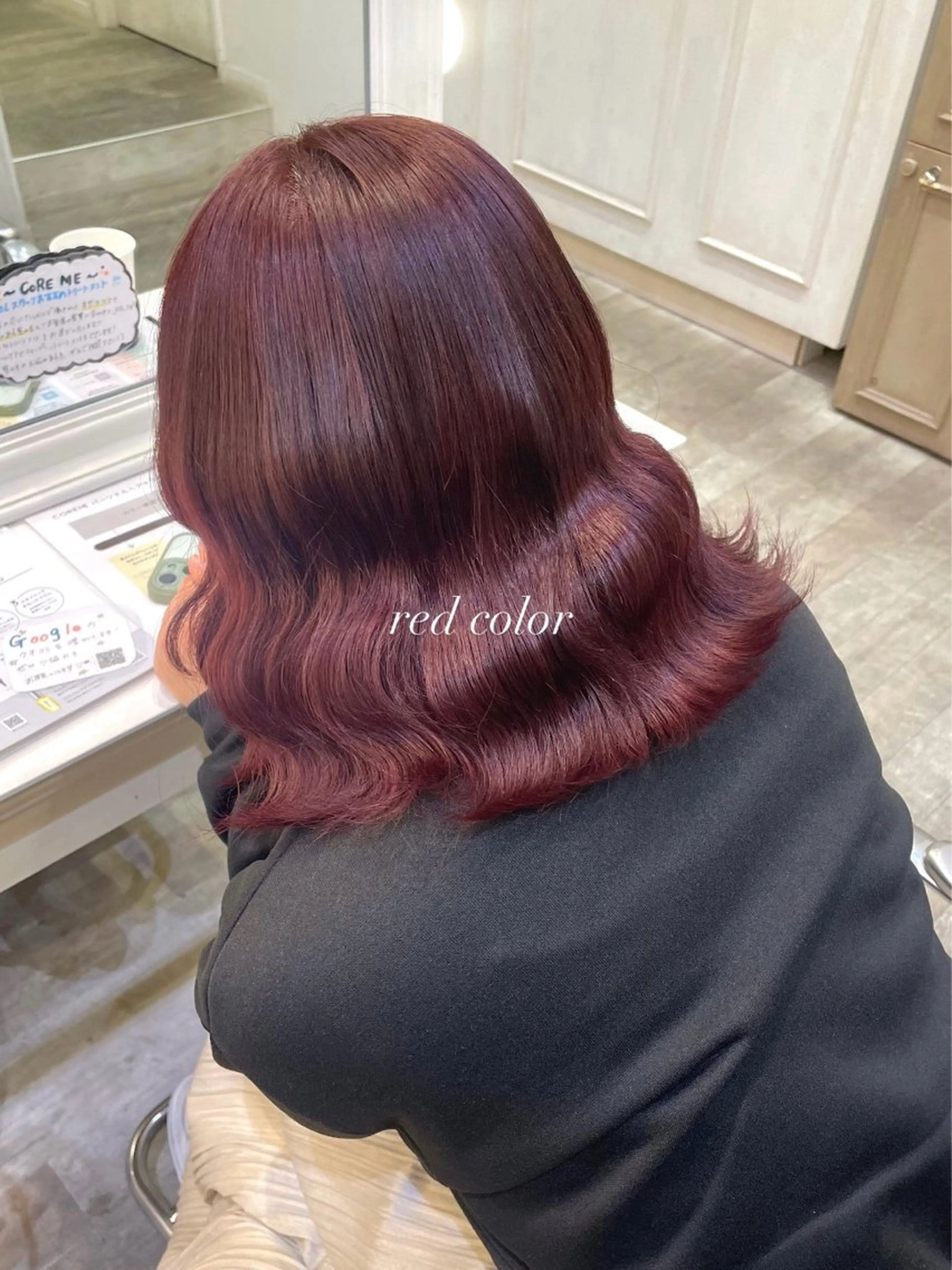 ミディアム カラー ハイトーンカラー/ 長さだし🐇きょうかのヘアスタイル