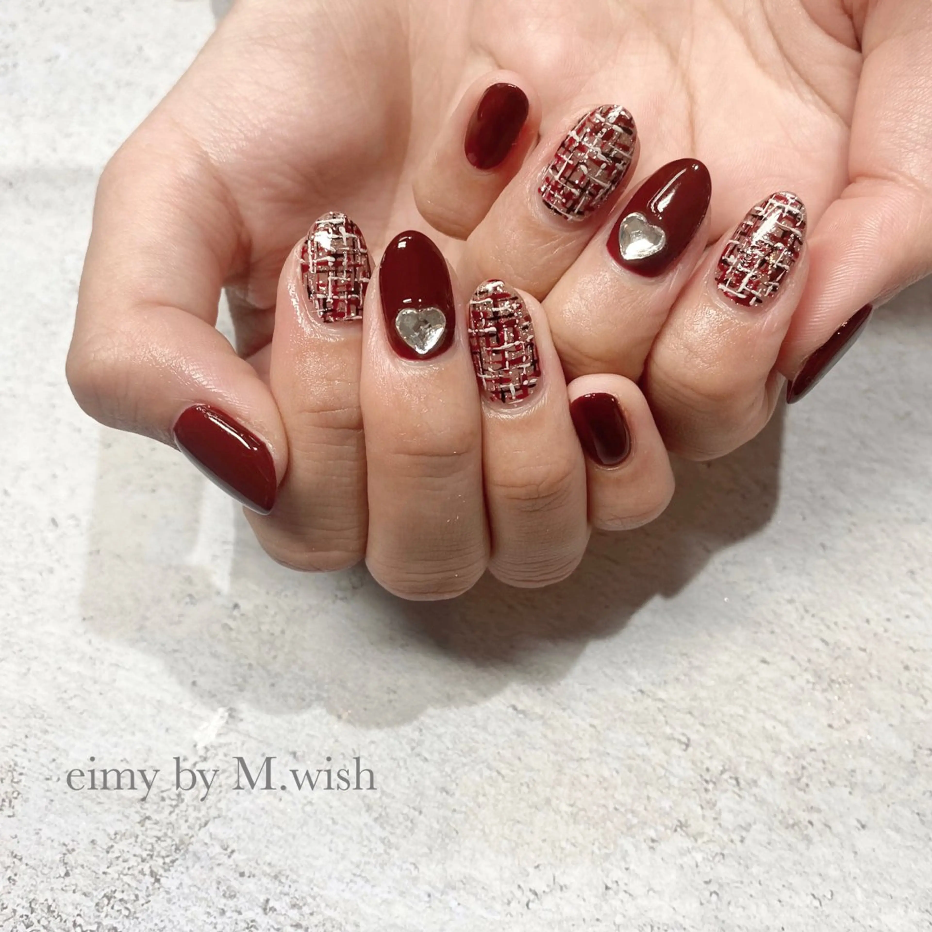 ネイル ツイードネイル ハンドネイル CLALA 🌼kimikoのネイルデザイン