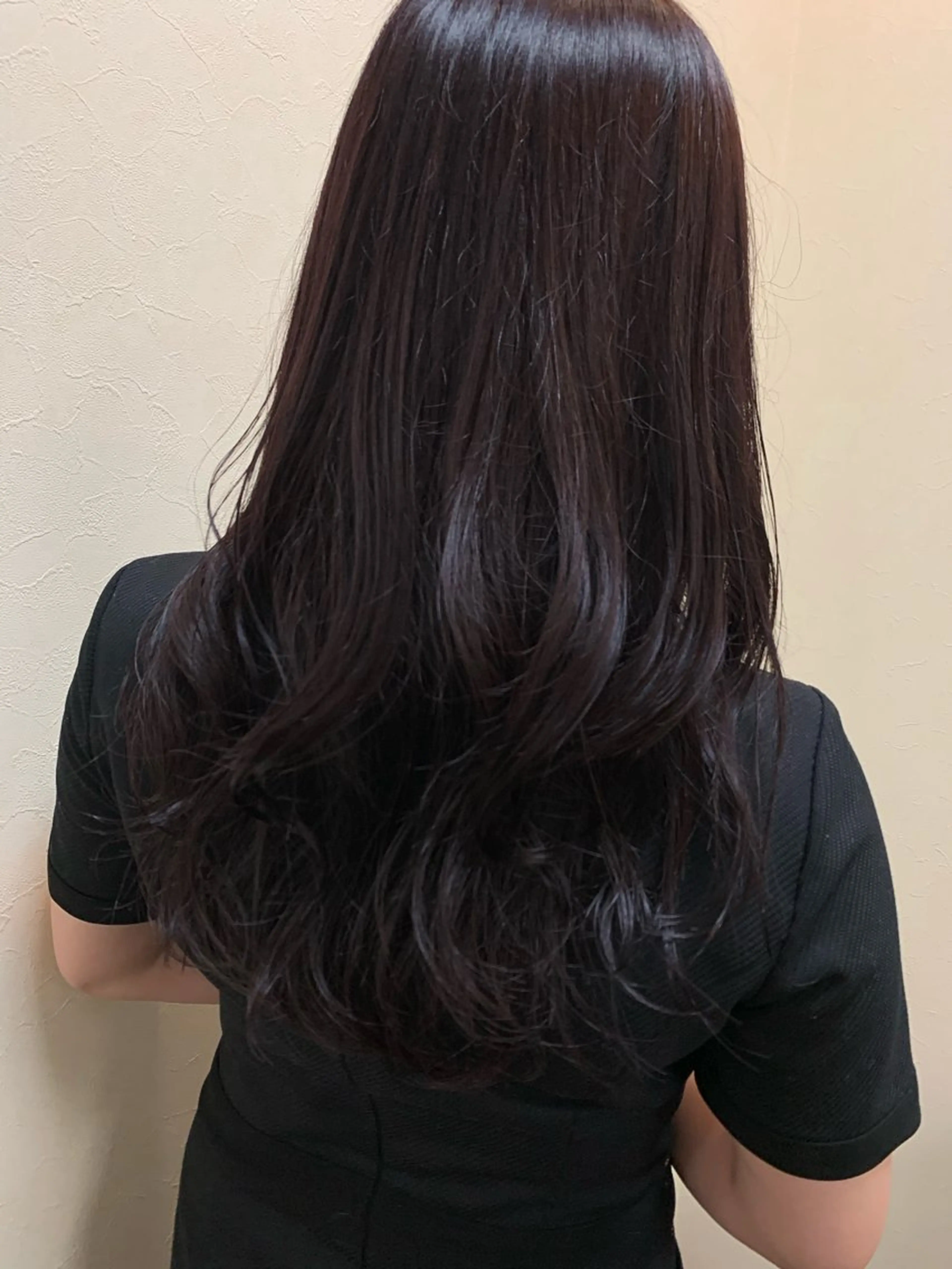 ロング カラー グレージュ ラベンダーカラー ラベンダーグレージュ ラベンダーグレー 山本 純大のヘアスタイル