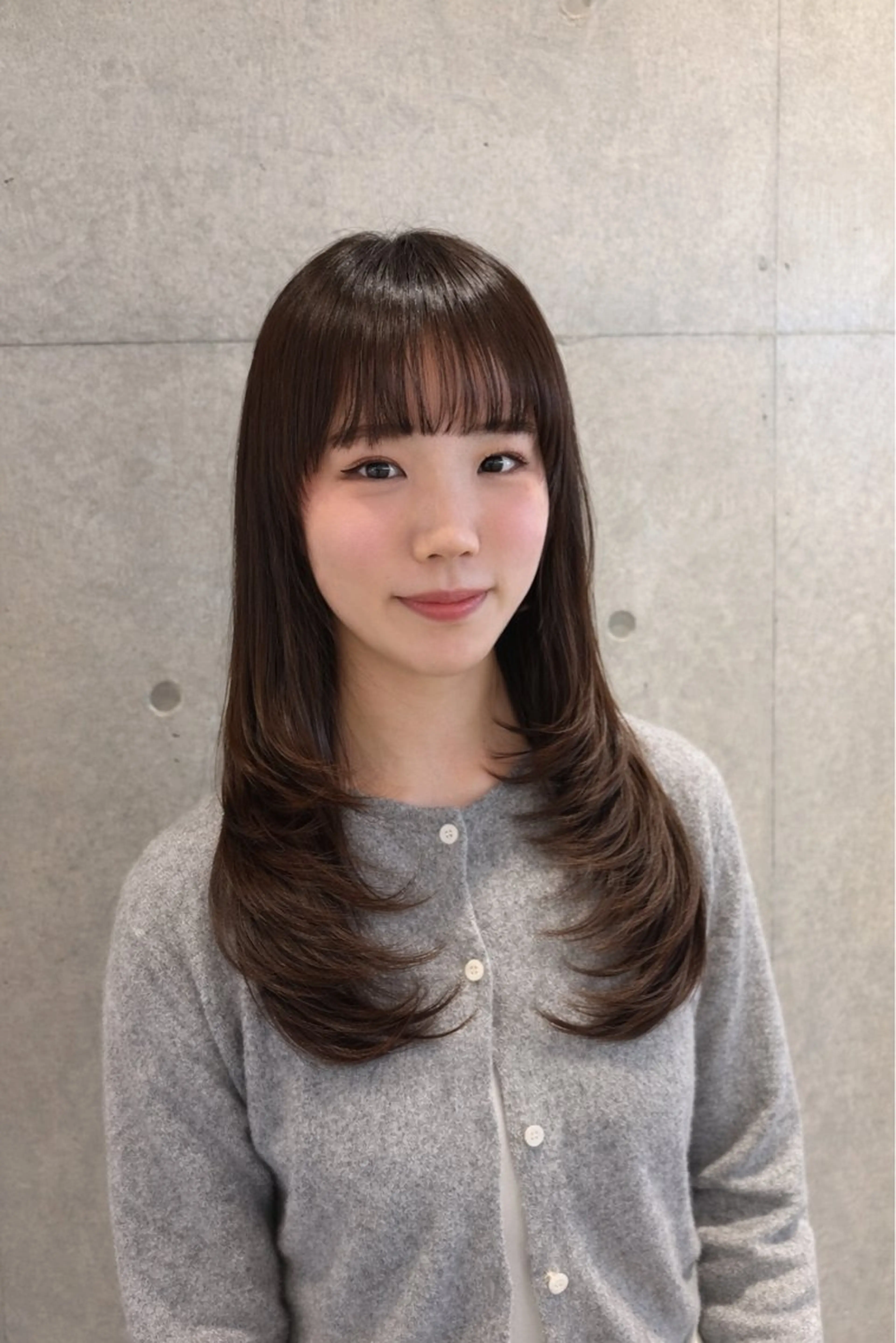 ロング カット 南 菜花のヘアスタイル