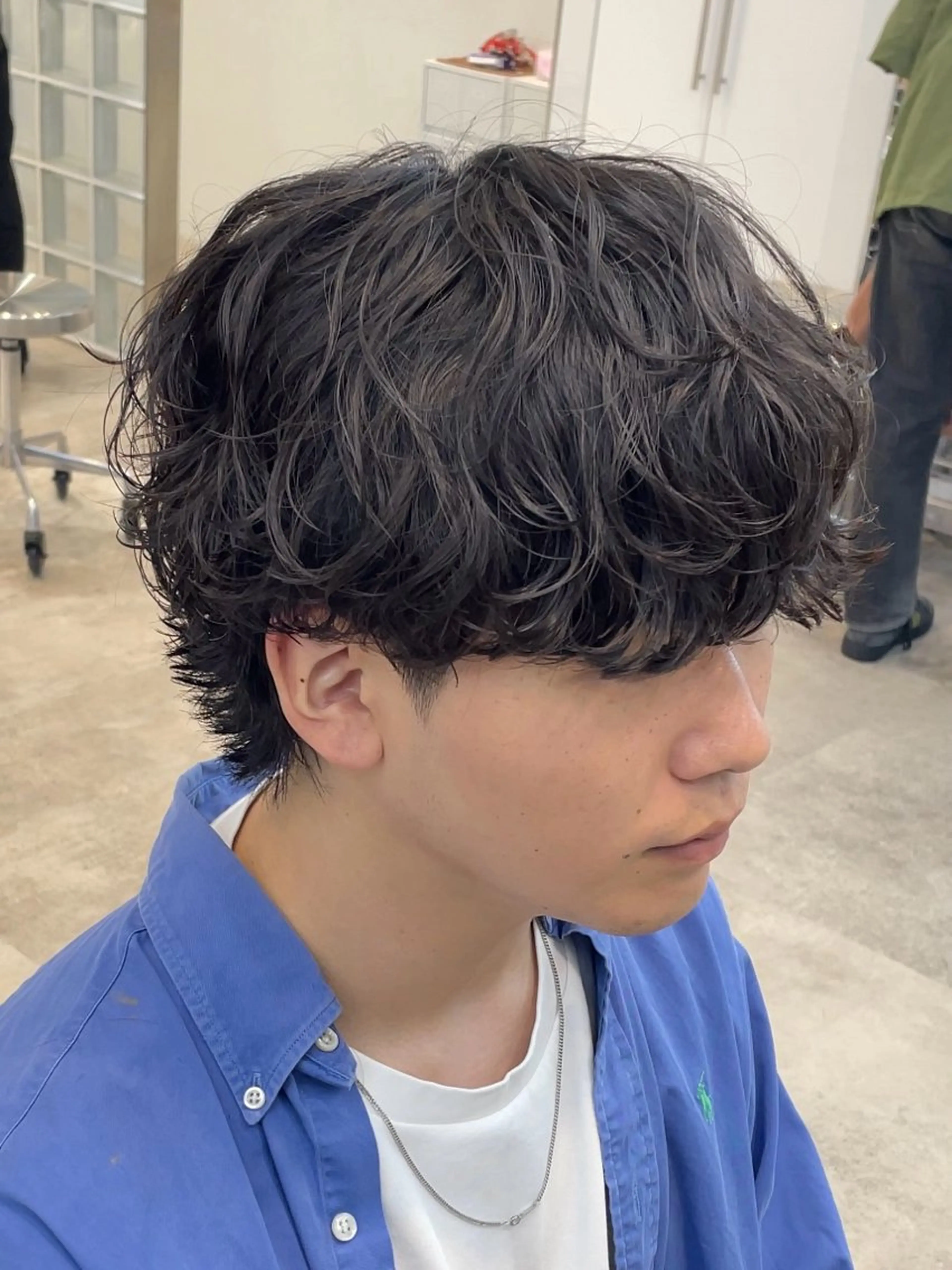 パーマ メンズ 山本 蓮のヘアスタイル
