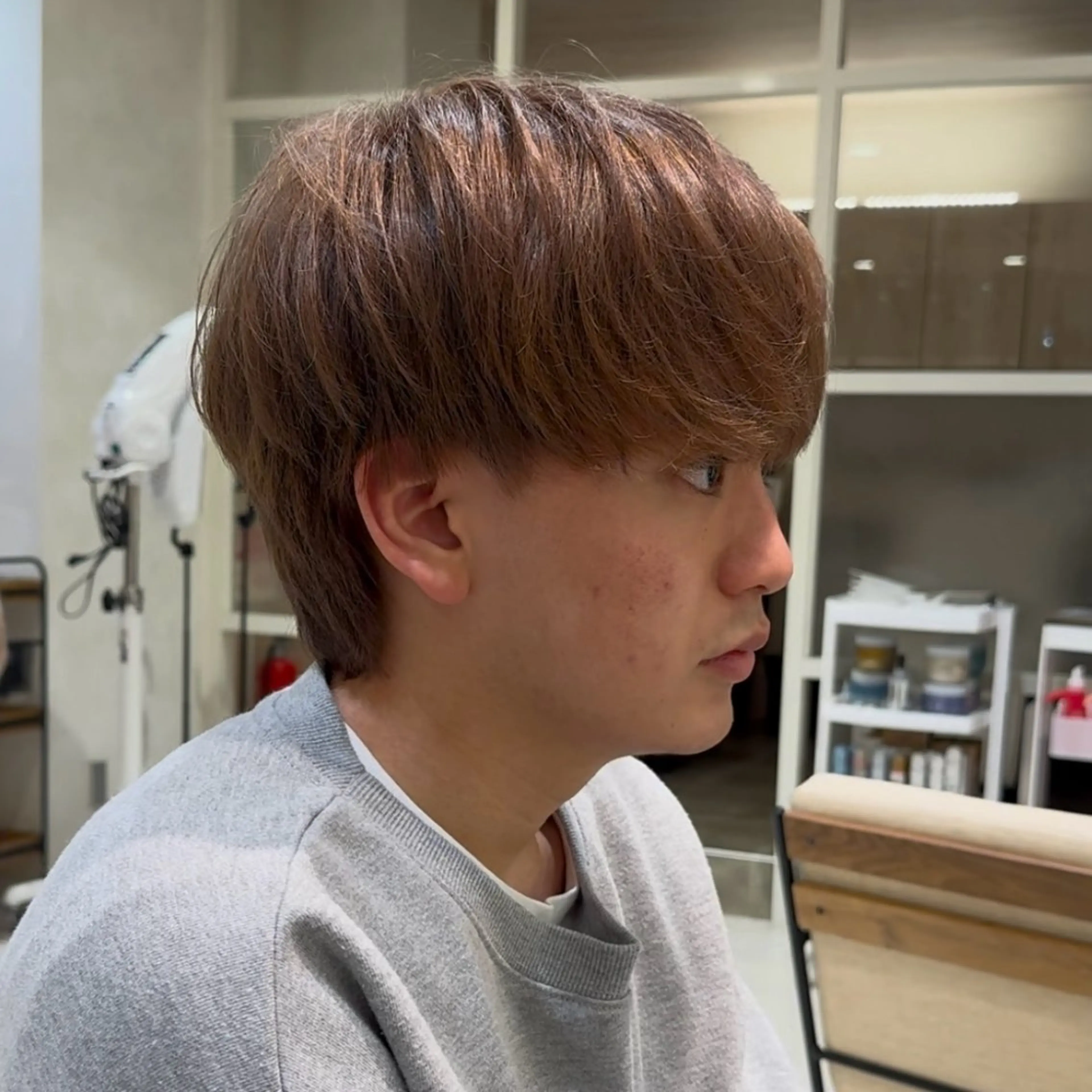 カラー メンズ カット 艶カラー/暖色カラー /透明感/ryutoのヘアスタイル