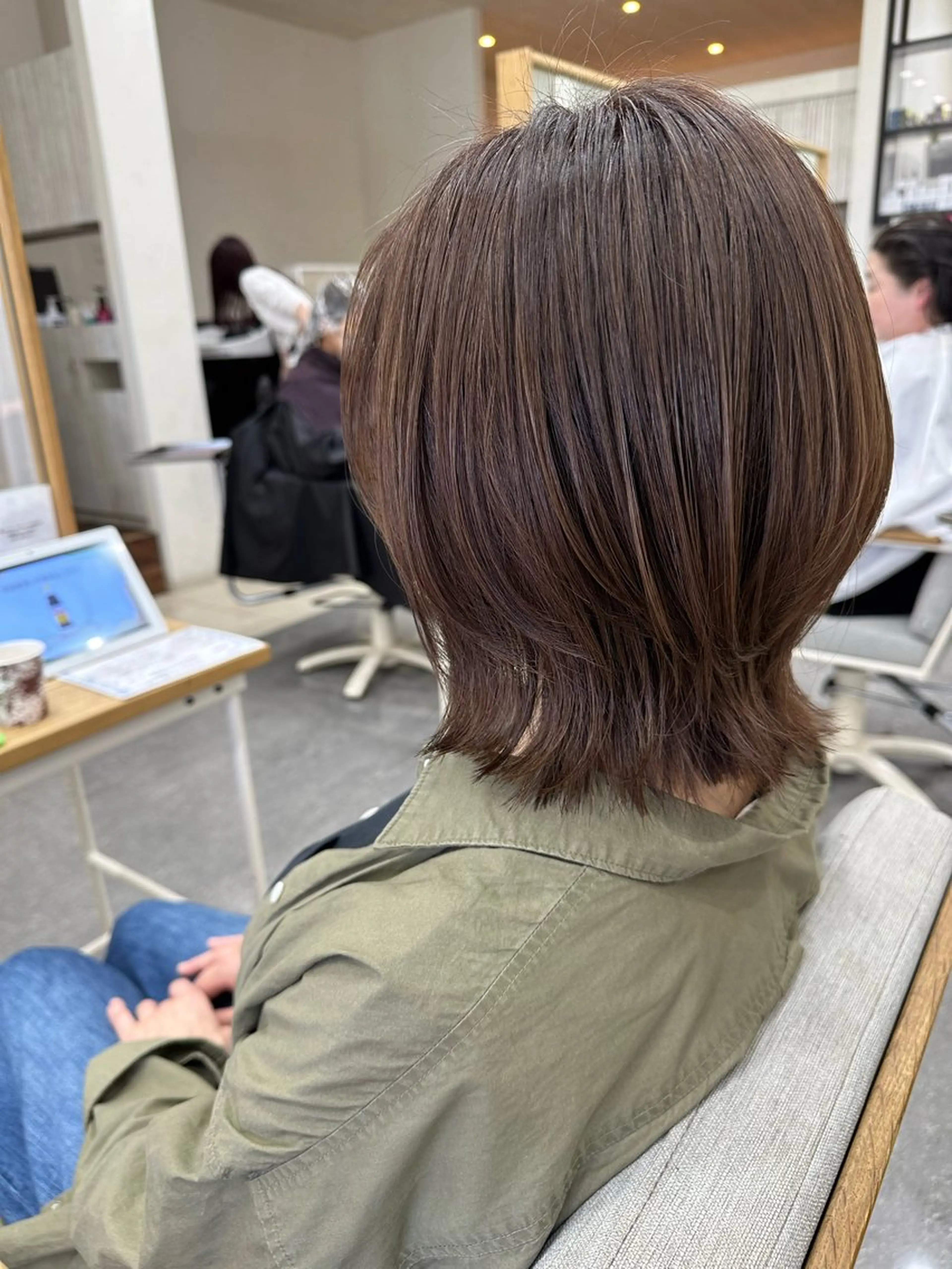 ミディアム カット パーマ PROGRESS‣‣ 福澤 可音🐯🐝のヘアスタイル