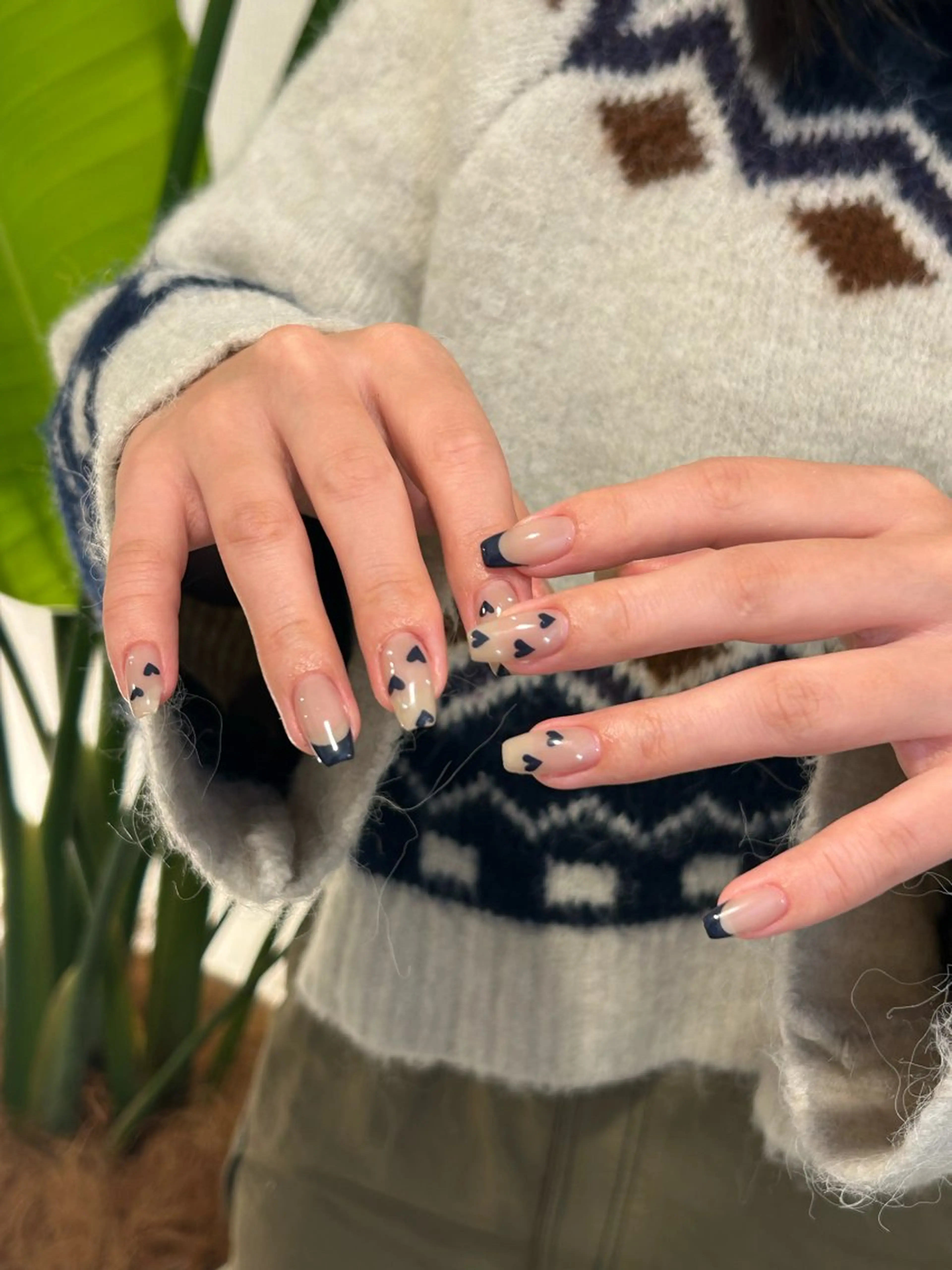 ネイル ネイビー repos-ルポ-所属・repos yoshitomeのネイルデザイン