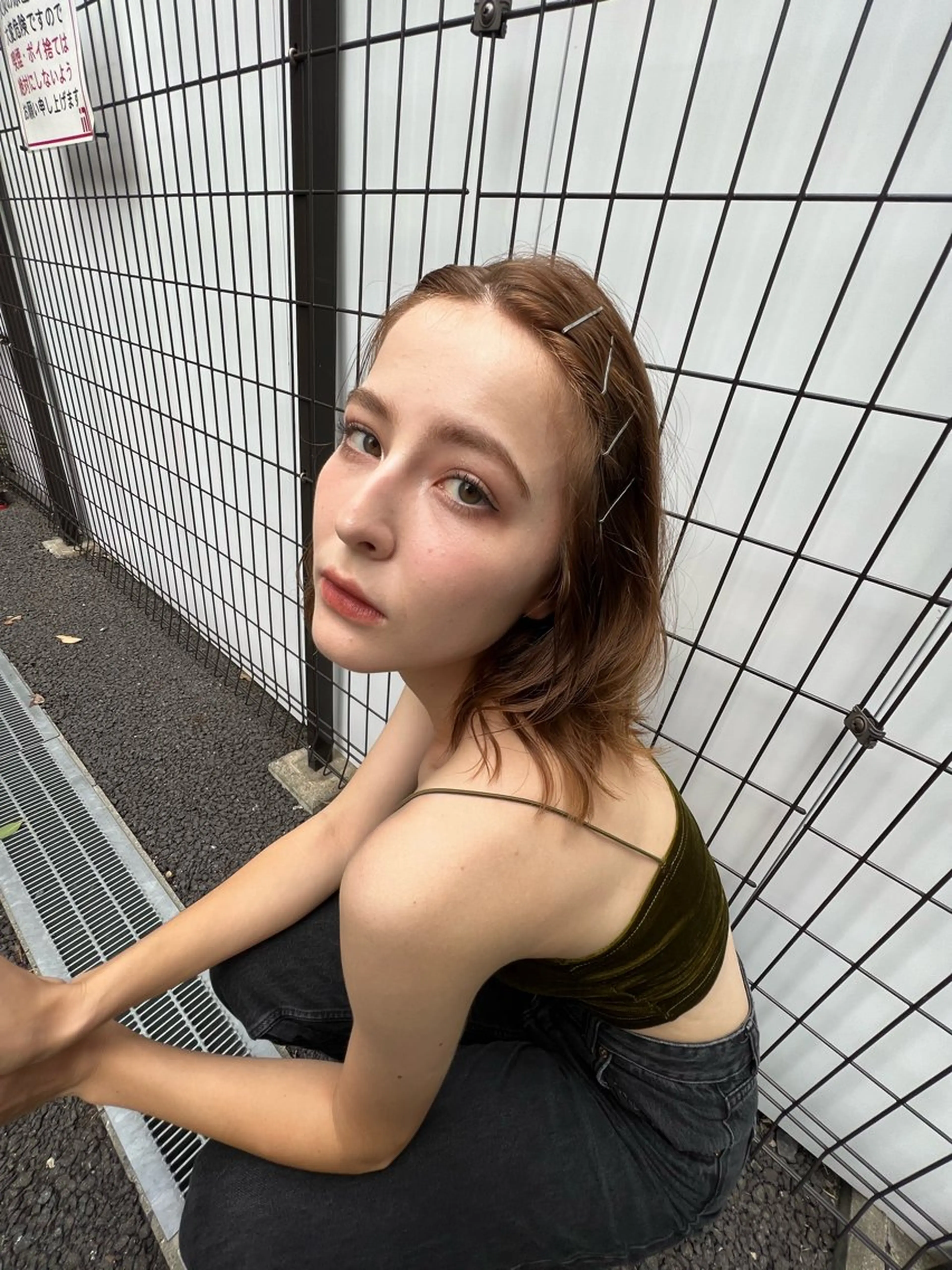 セミロング カラー ヘアアレンジ ヘアカラー パーマ×透明感カラー MIOのヘアスタイル