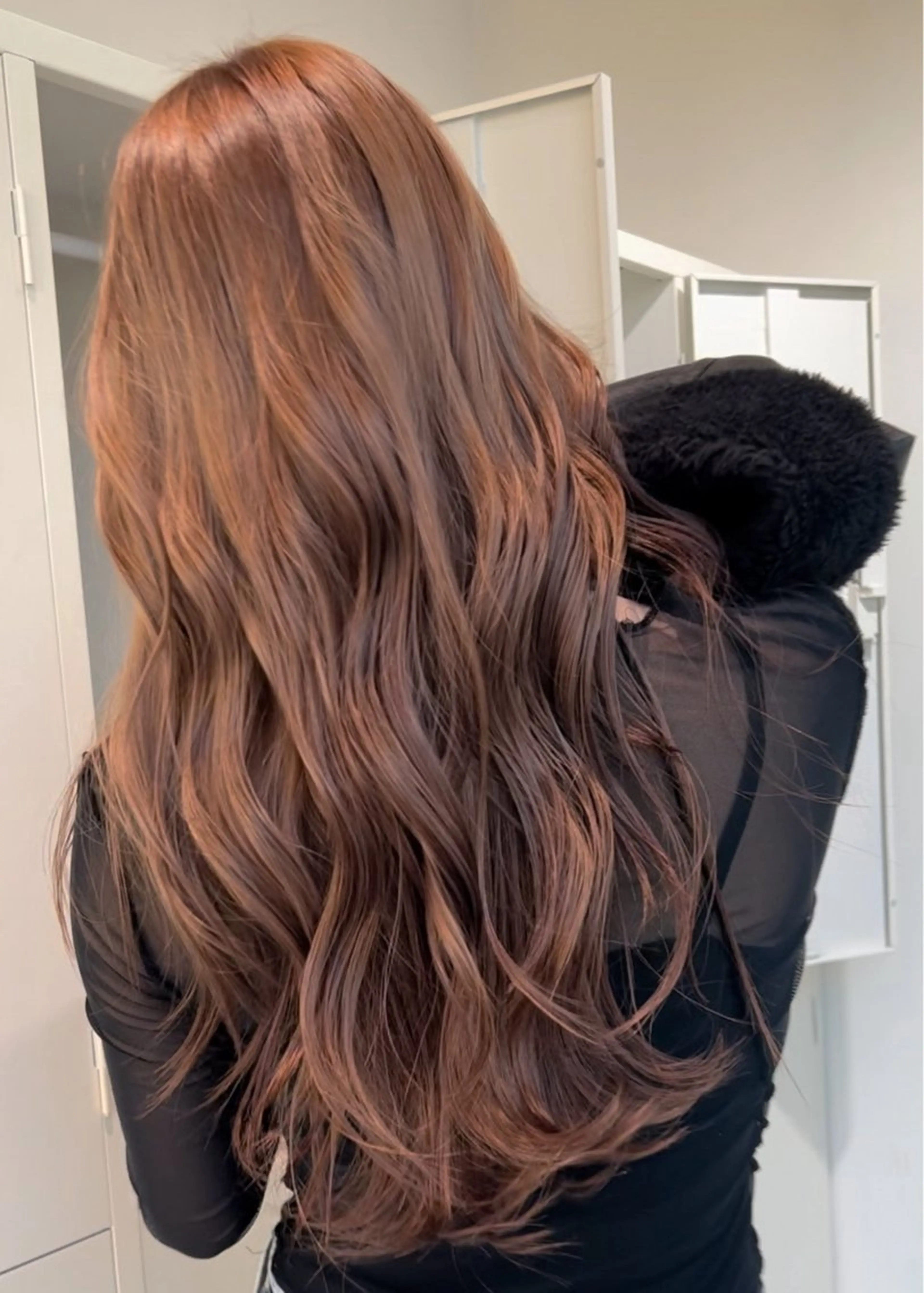 ロング カラー ヘアカラー トリートメント 艶ハイトーン‪‪🔆 ️️️安座間 希のヘアスタイル