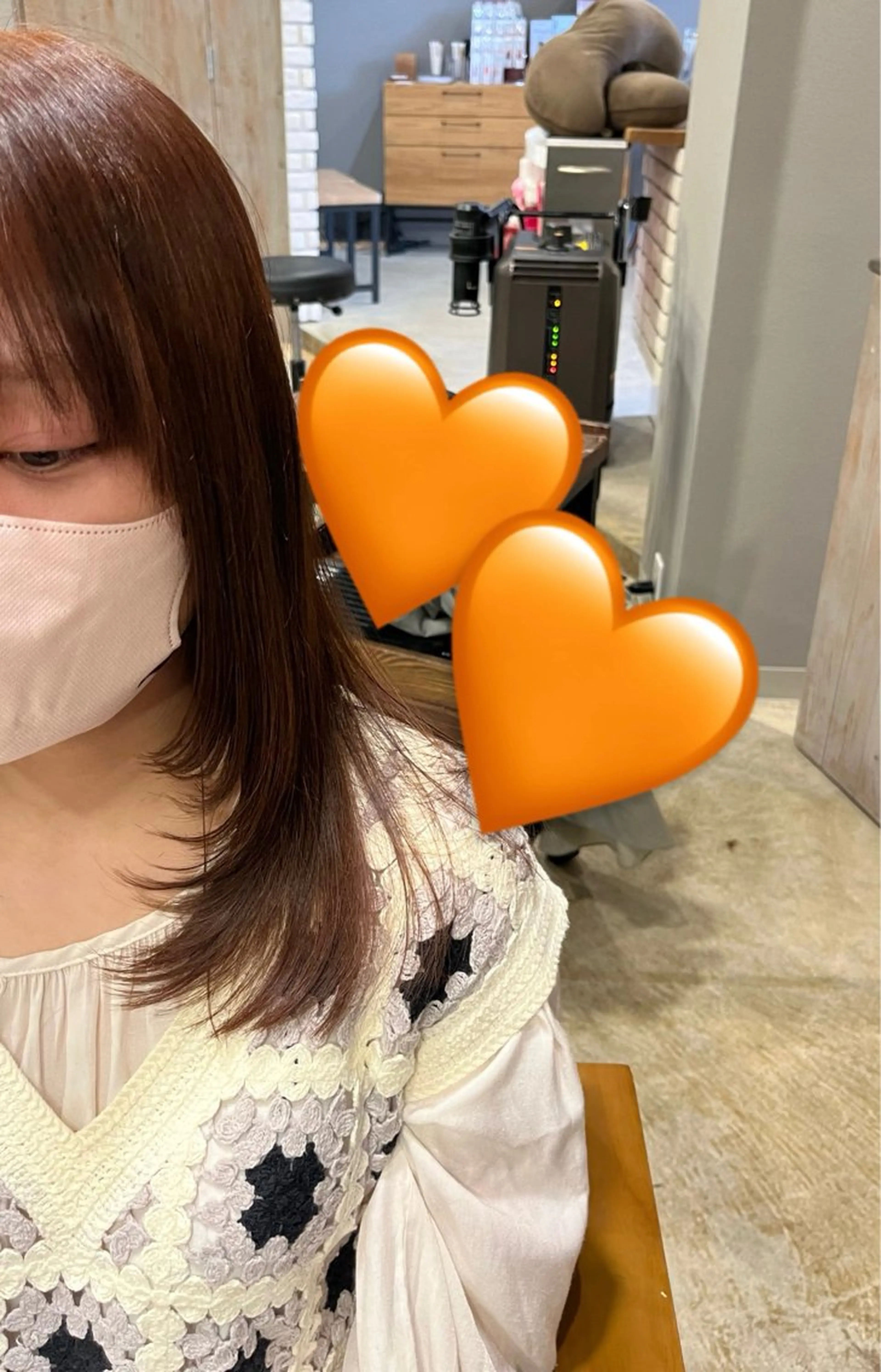 ミディアム レイヤーカット カット ヘアカラー ひかる 🌀のヘアスタイル