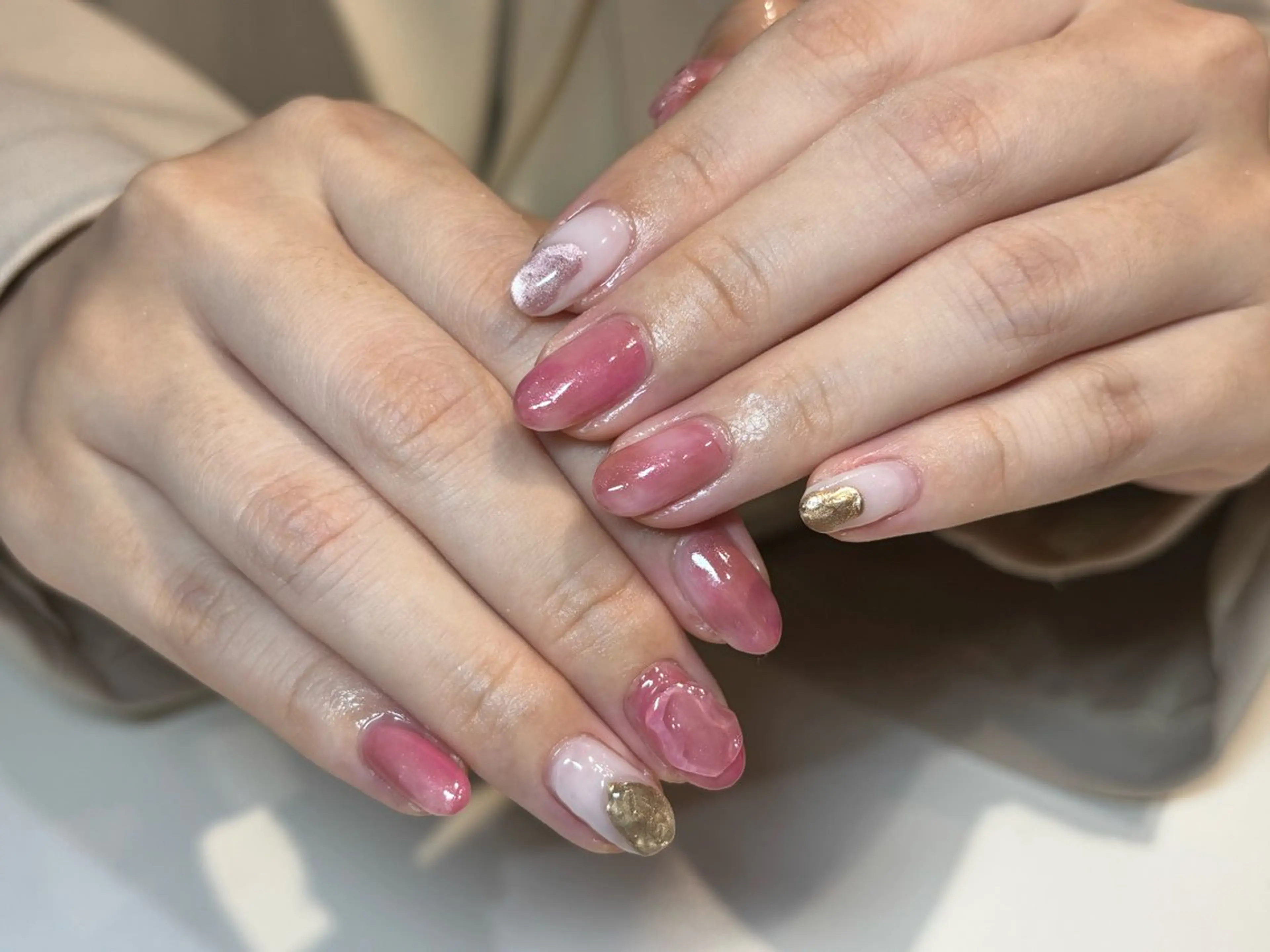 ネイル フットネイル フレンチネイル ジェルネイル グラデーション マグネットネイル ハンドネイル ヘアー.ネイル二刀流 misa🫧のヘアスタイル