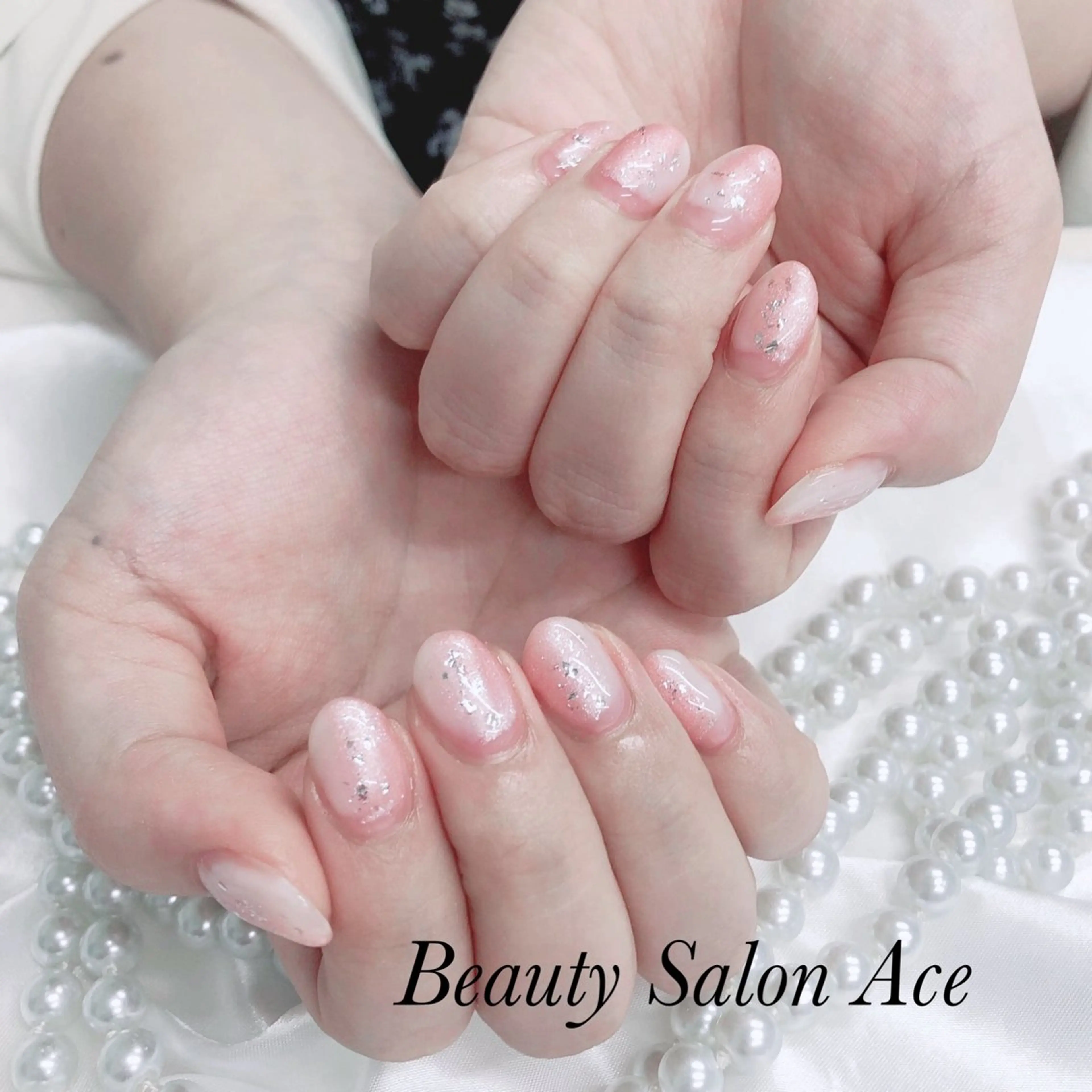 ネイル ニュアンスネイル ハンドネイル Beauty Salon Ace（ネイルサロン　エース）所属・池袋フィルイン Ace♡長さだしのネイルデザイン