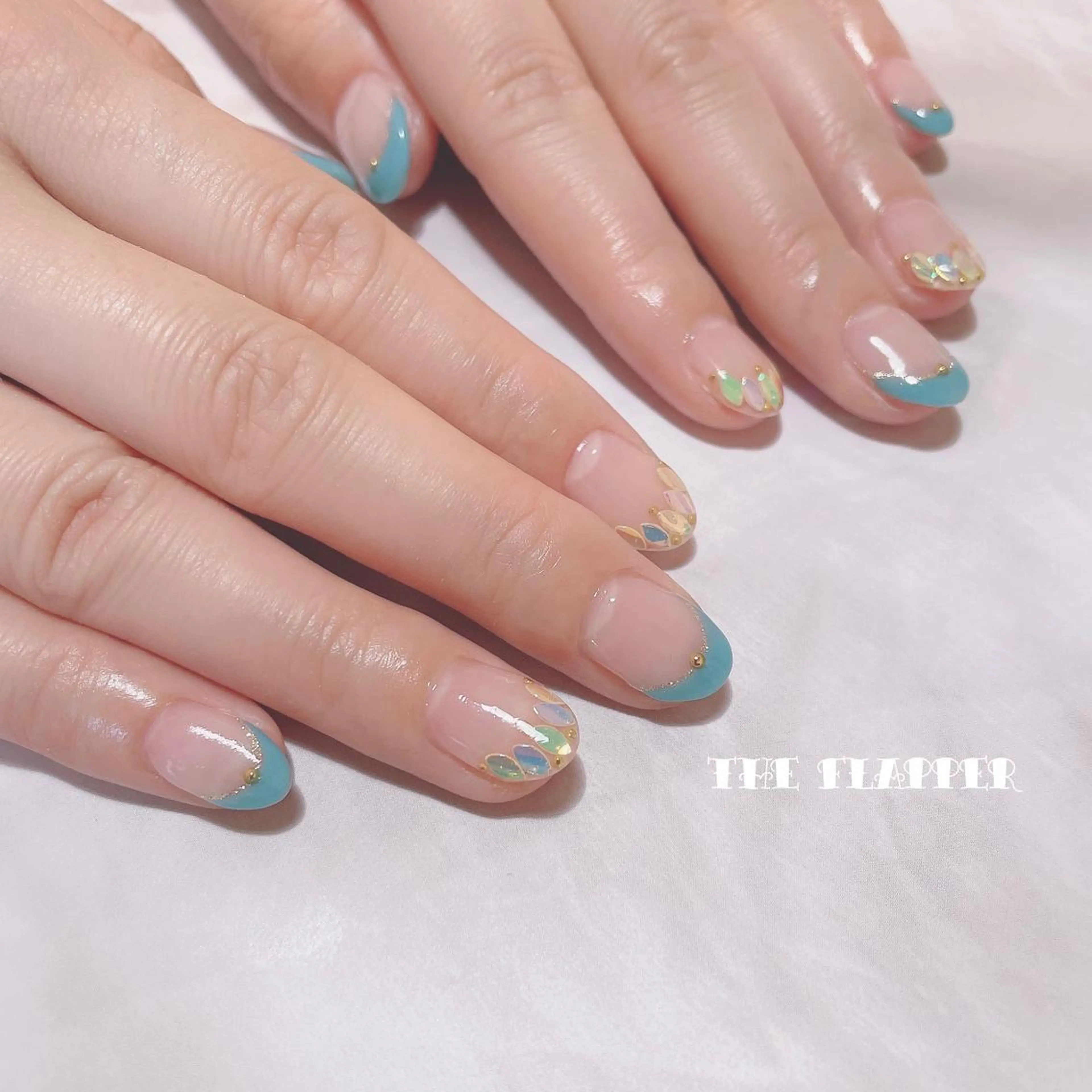 ネイル フレンチネイル ハンドネイル NailStudio THE FLAPPER所属・THE FLAPPERのネイルデザイン