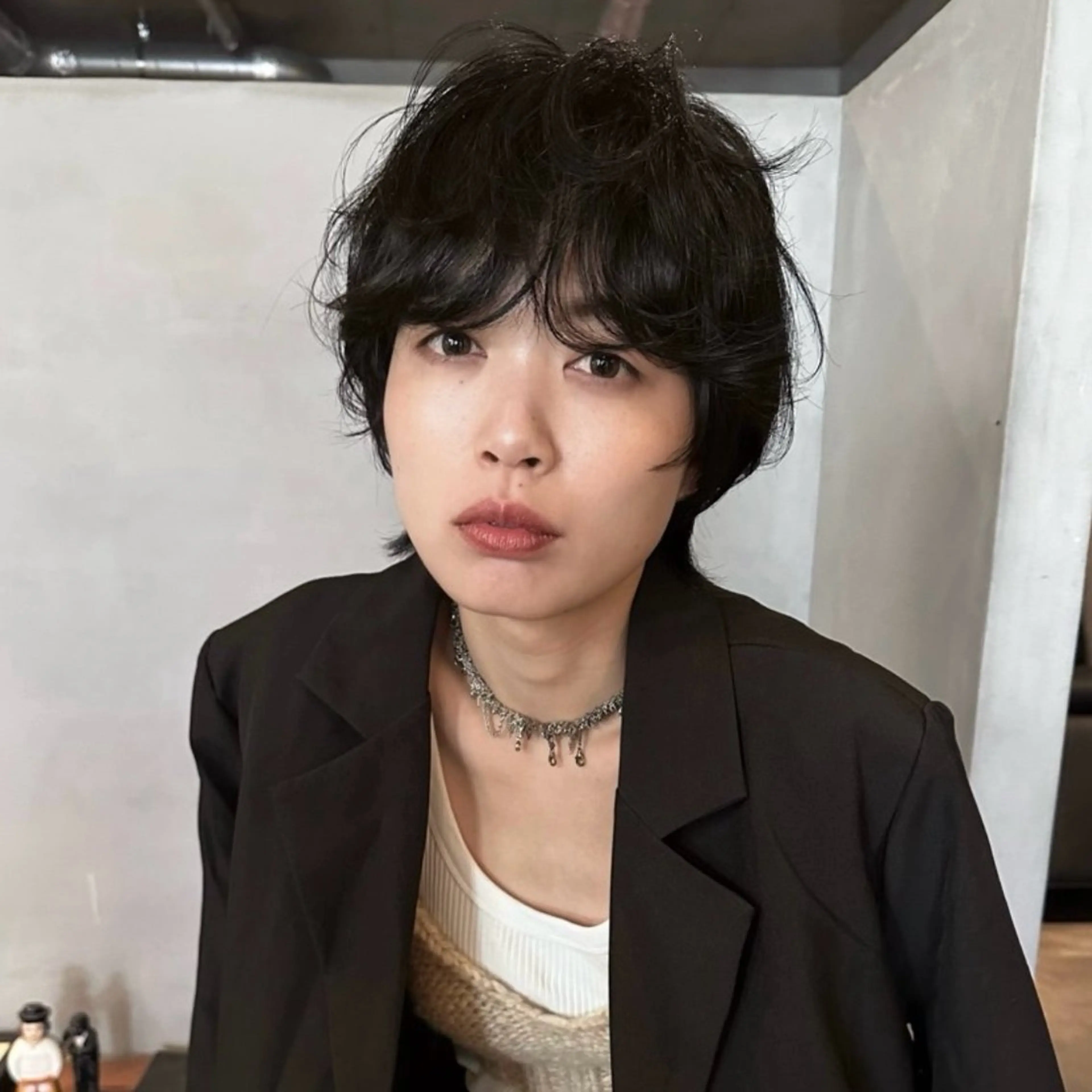 ショート パーマ 前野 日奈のヘアスタイル