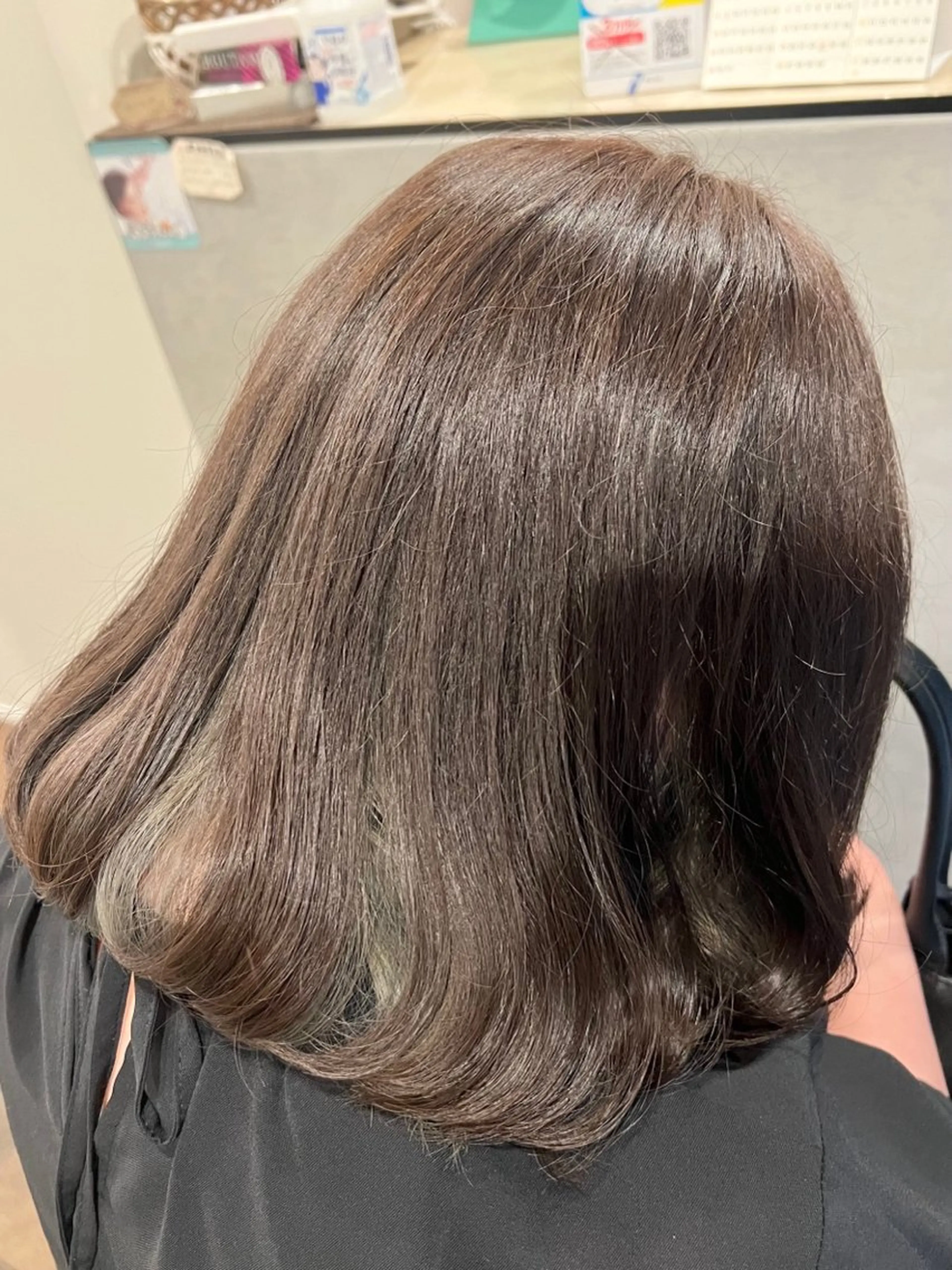 ミディアム カラー カット ヘアカラー トリートメント HairRoom辻堂 Yuyama🕊のヘアスタイル