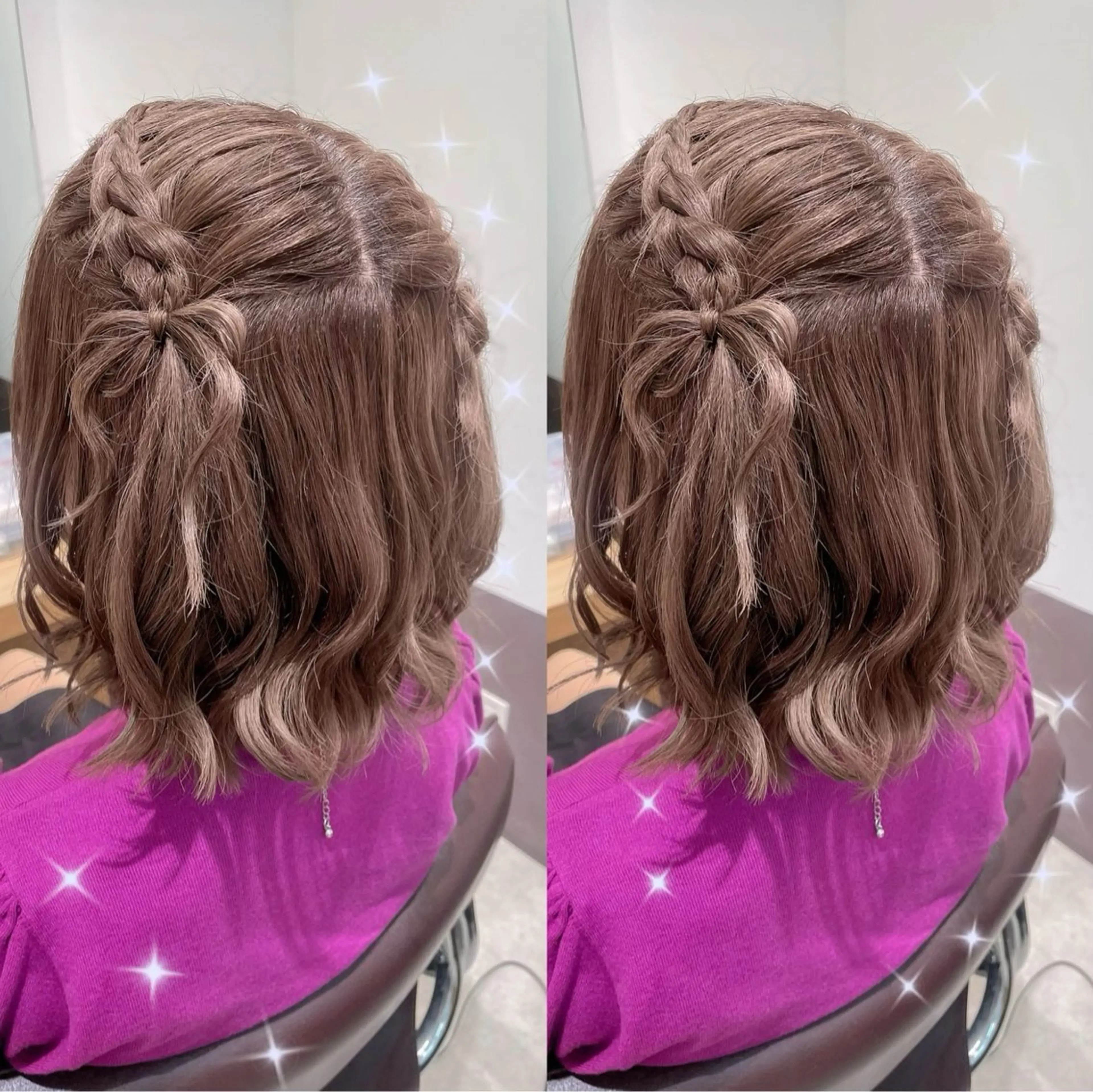 ミディアム ヘアアレンジ GO TODAYヘアサロン新宿店所属・ヘアメイク🍎 たでぬま🍎かわいいのヘアスタイル