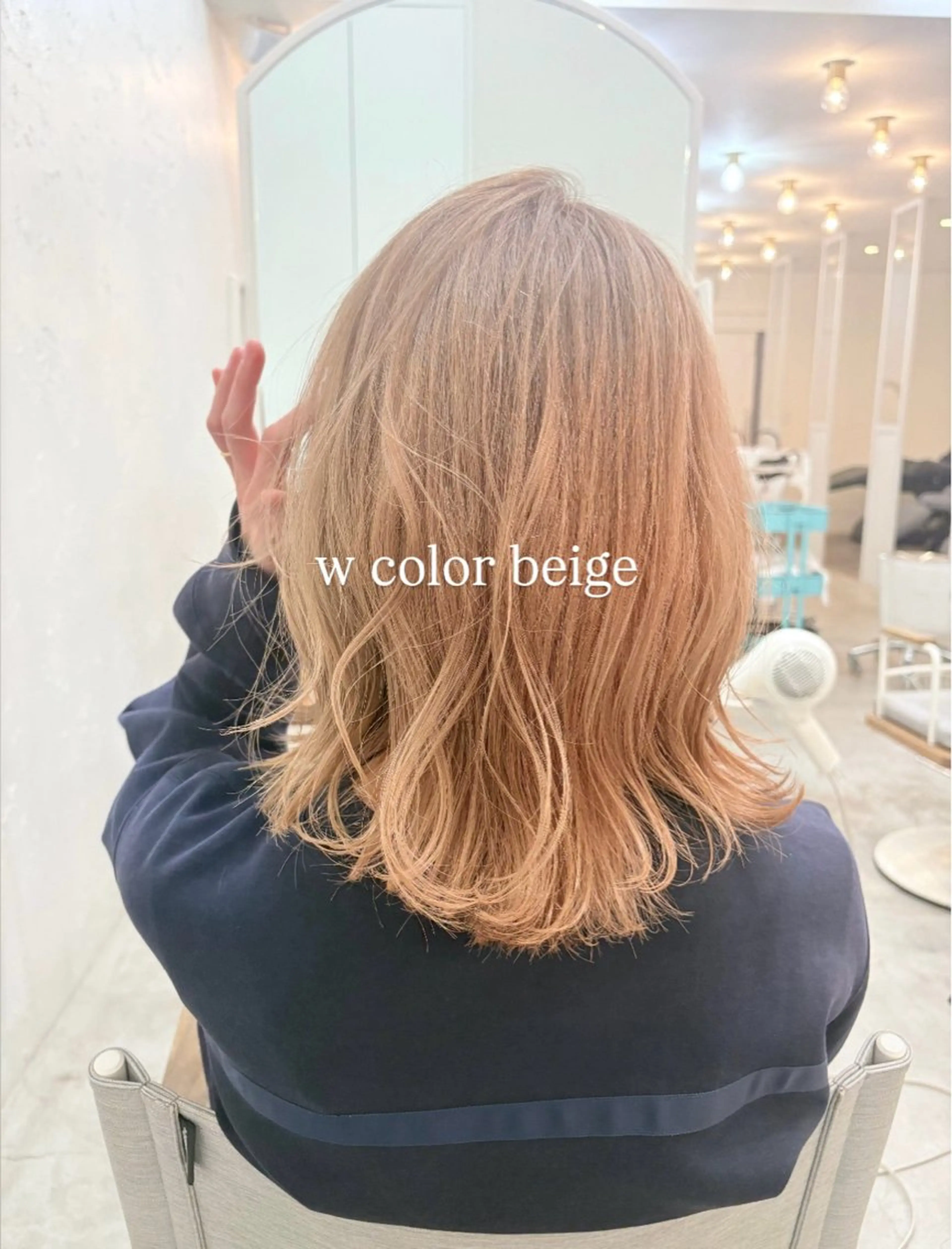 ミディアム カラー アディクシーカラー ブリーチ ケアブリーチ ダブルカラー イルミナカラー カット ヘアカラー ROMMY.所属・ナギサ/本厚木/ ボブ/ミディアムのヘアスタイル