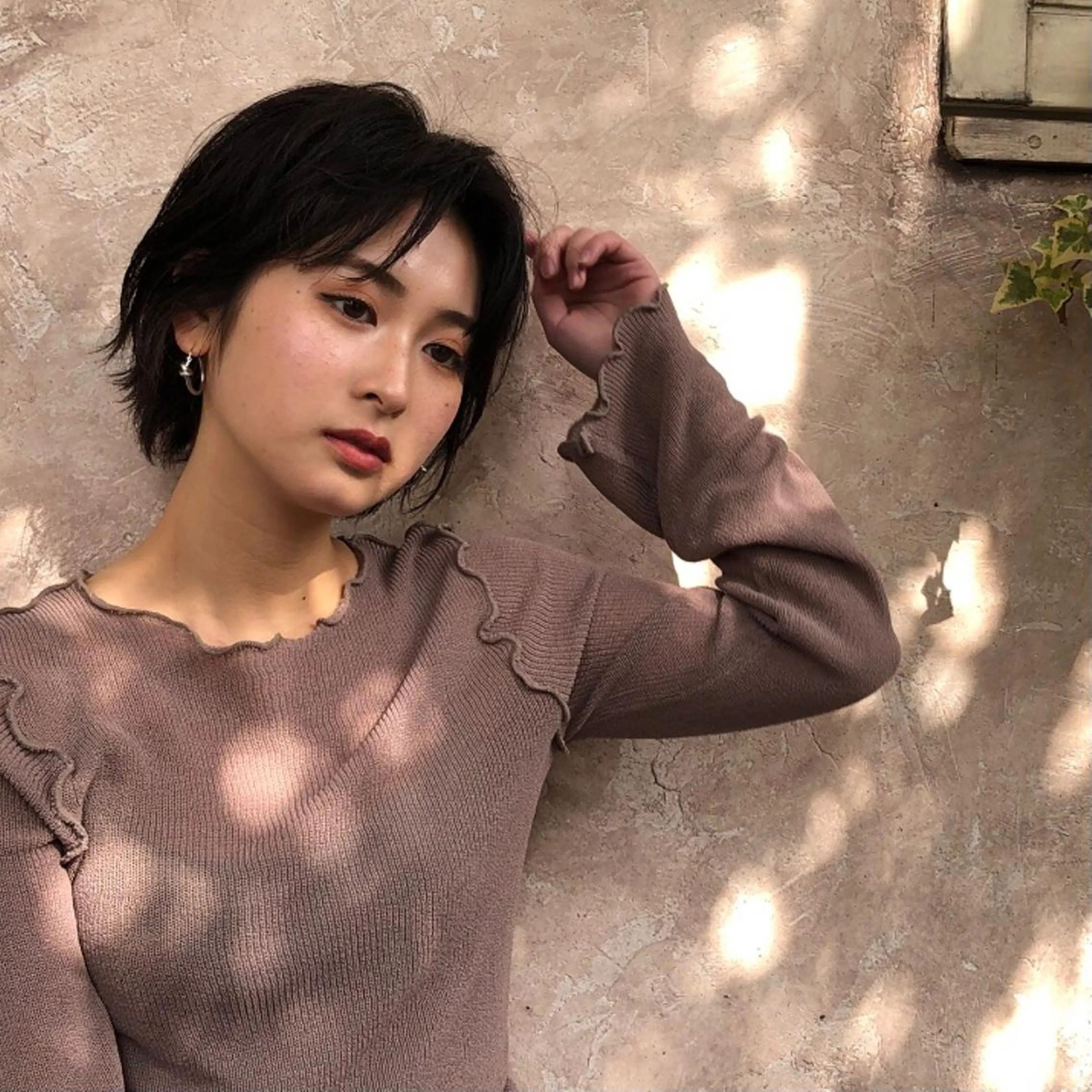 ショート 🟢ウルフ/スパイラ ルパーマ/大西🟢のヘアスタイル