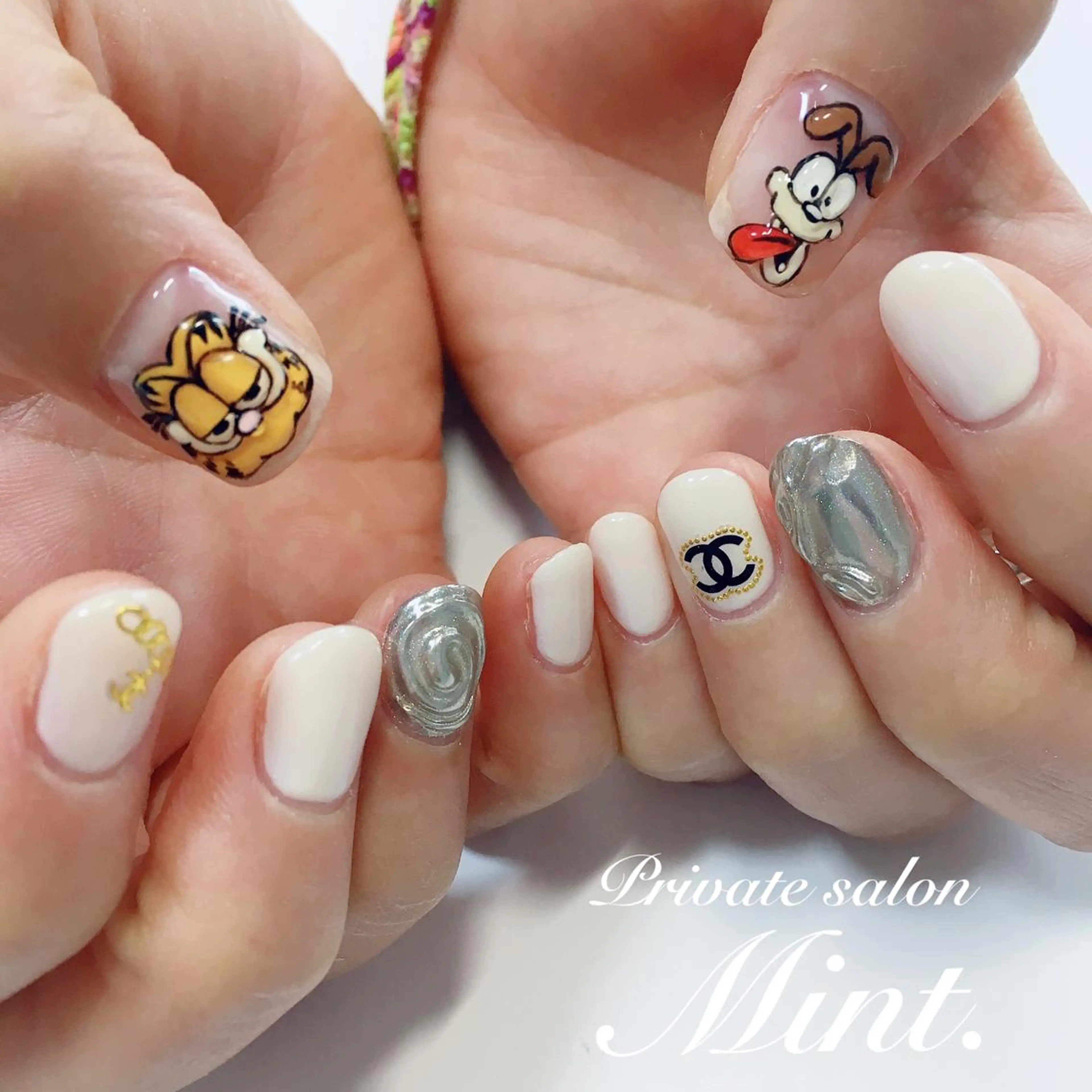 ショート ネイル アートネイル ジェルネイル ハンドネイル Mint. nailのネイルデザイン