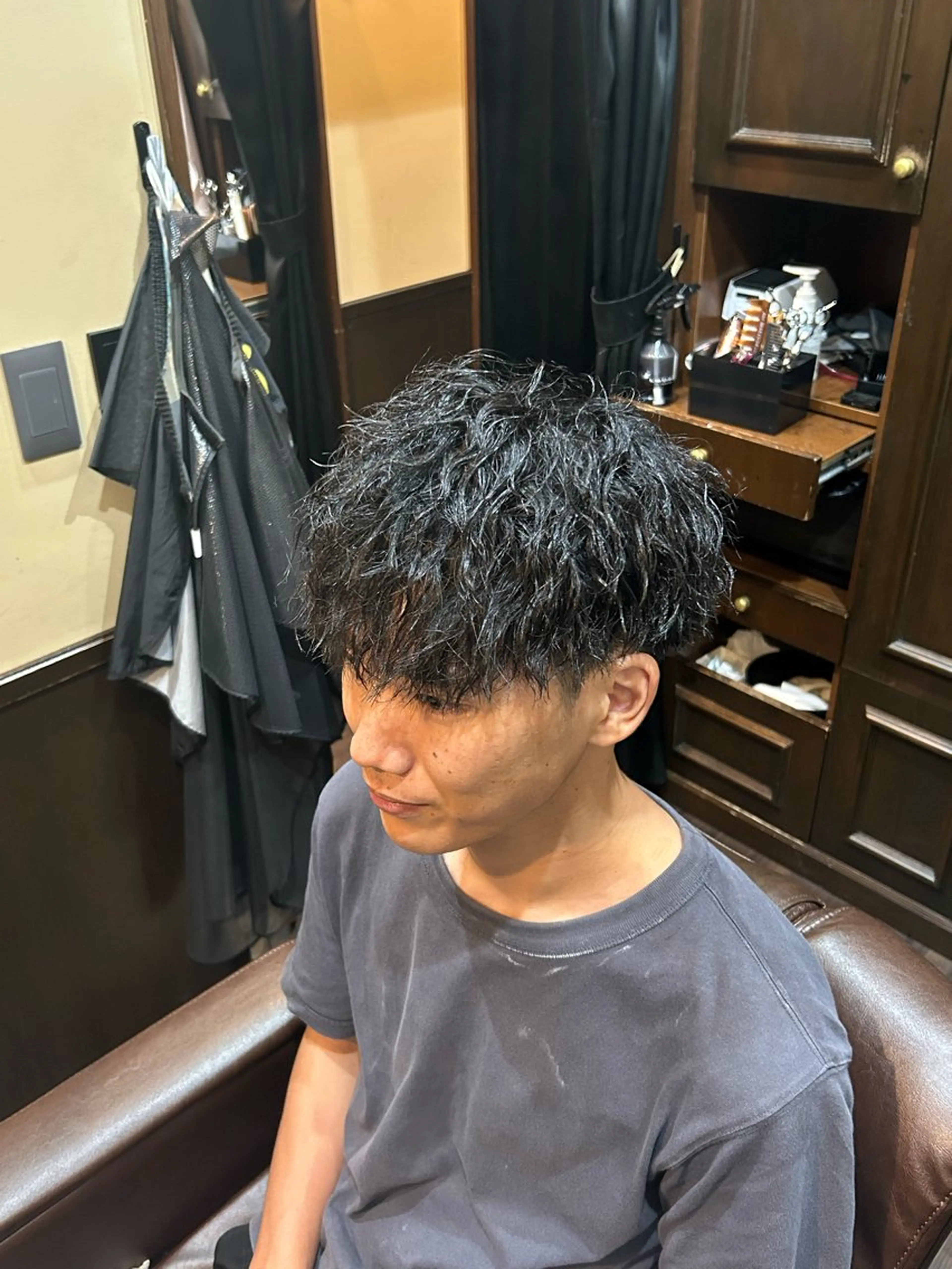 パーマ メンズ ヒロ銀座牛山 友晴のヘアスタイル