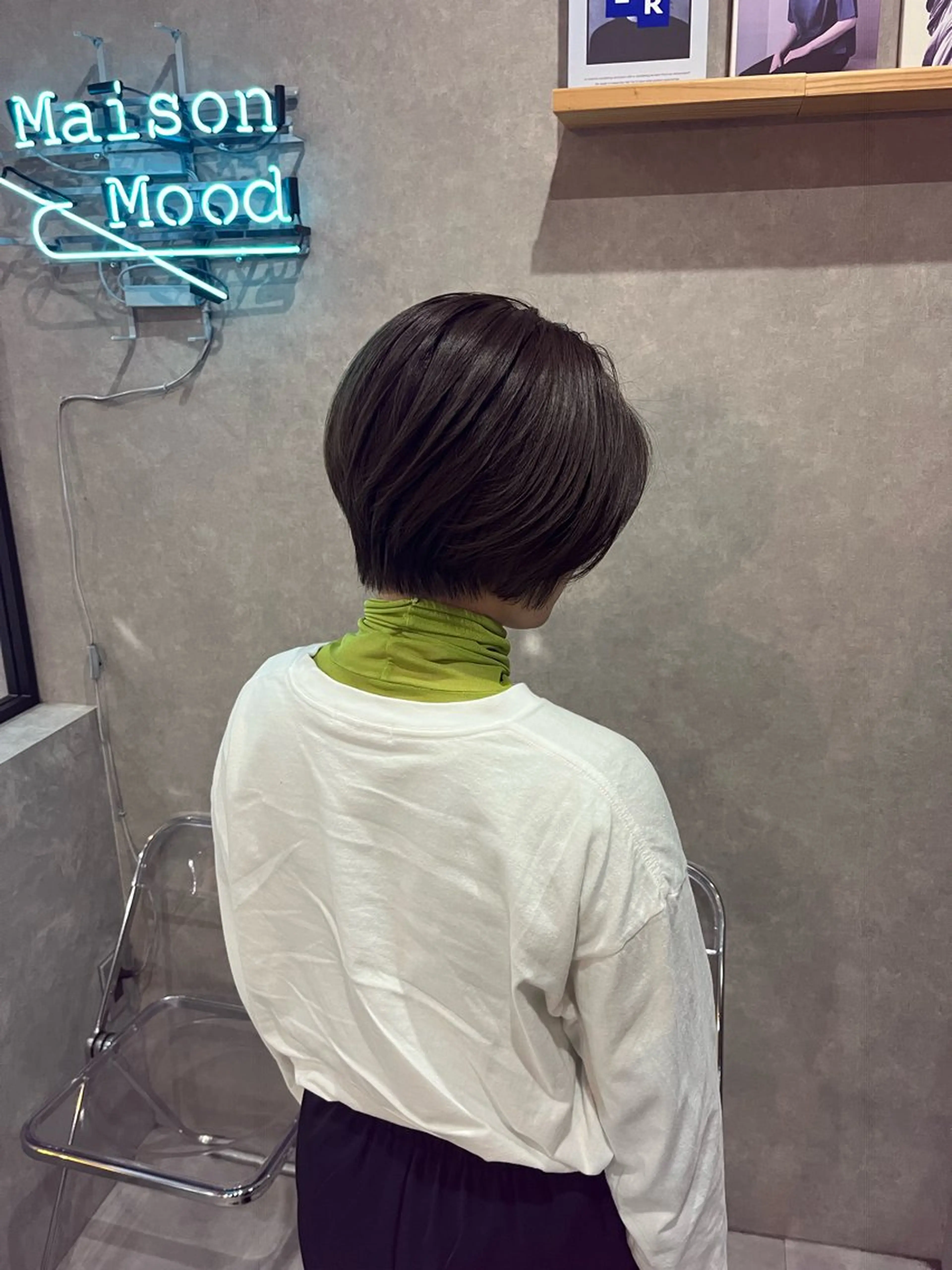 ショート カラー バレイヤージュ ブリーチ ケアブリーチ ダブルカラー イヤリングカラー 長谷川 湧のヘアスタイル