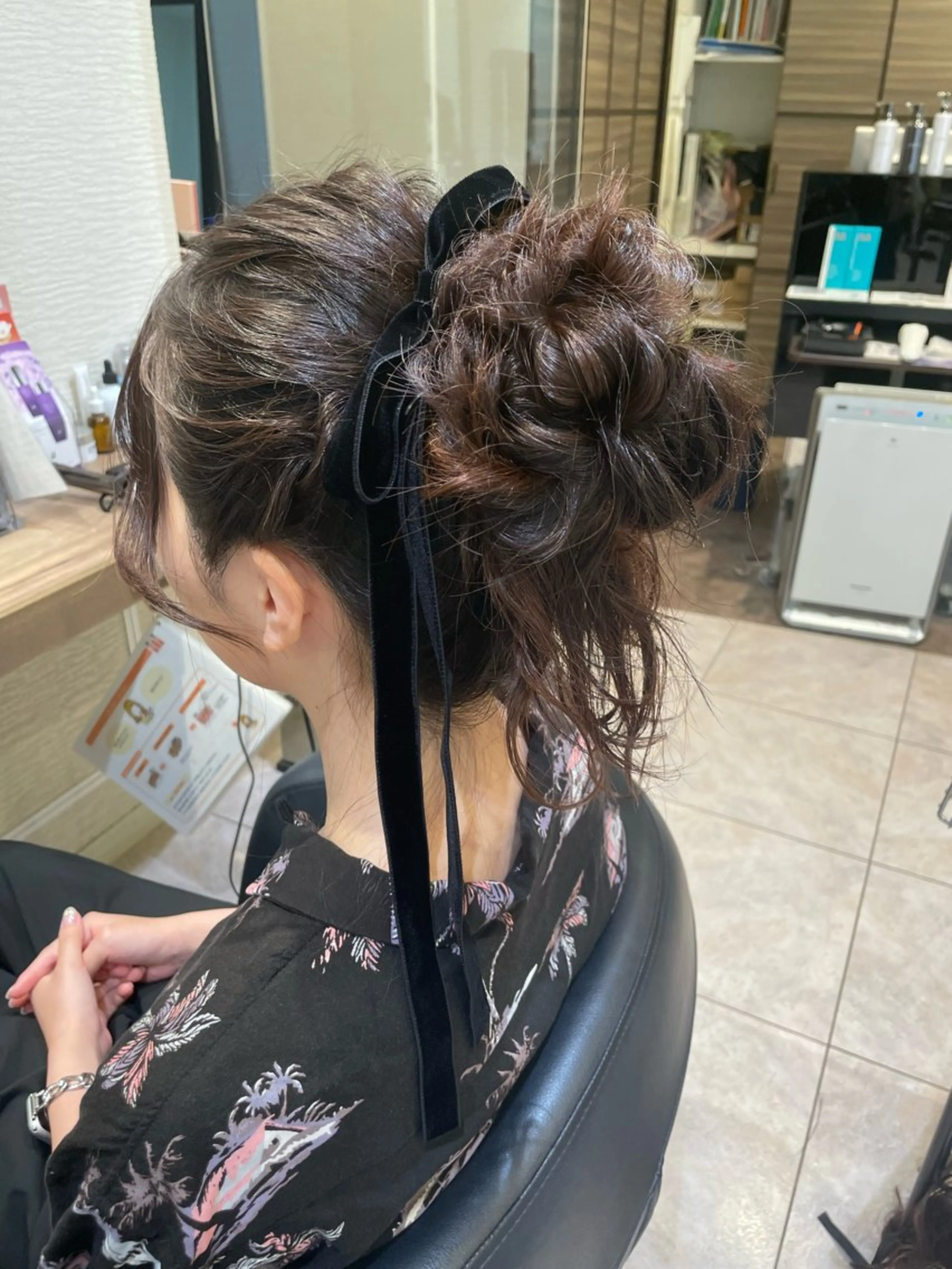 セミロング ヘアセット レイヤー/ハイトーン 🫧‪Erikaのヘアスタイル