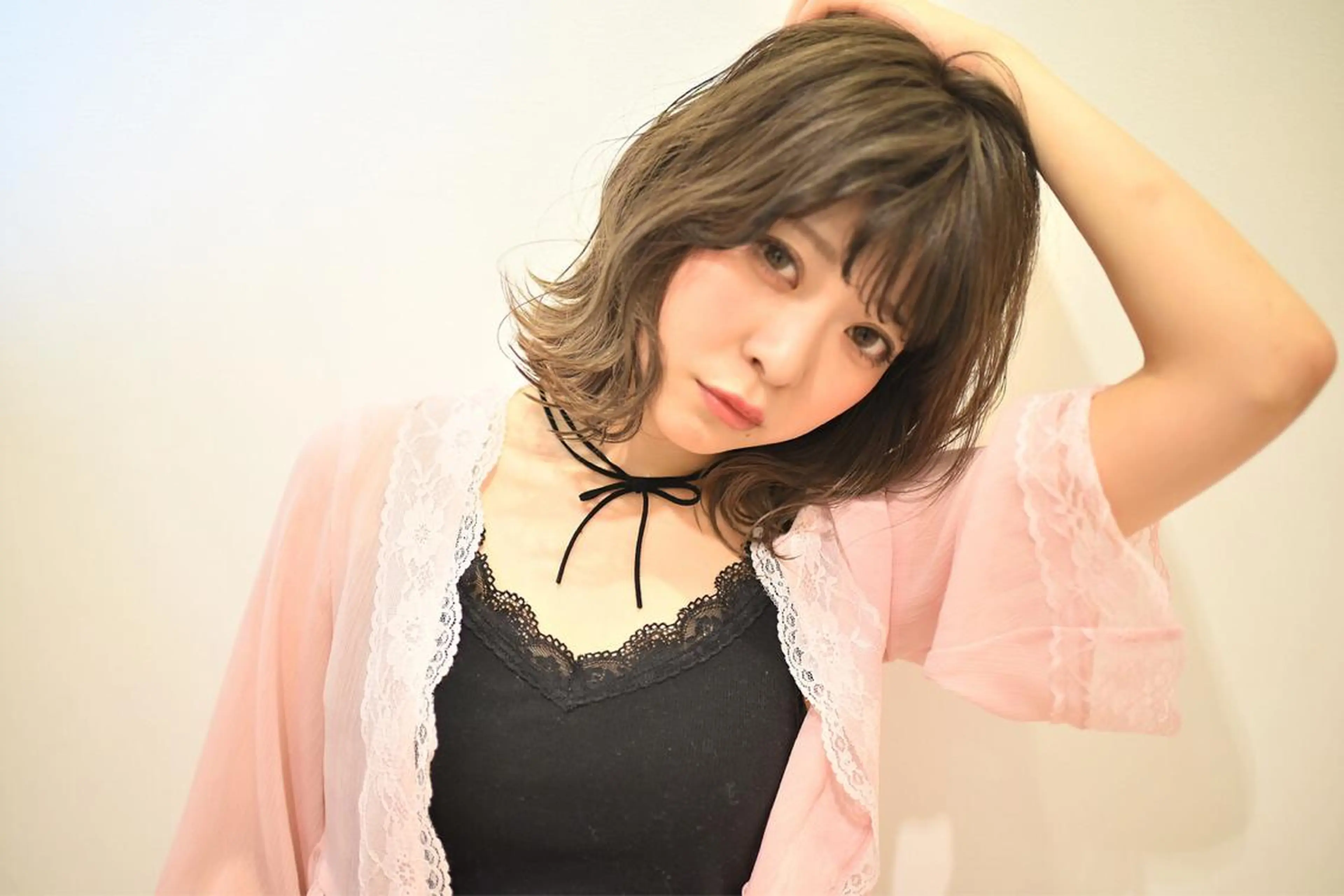 ミディアム カラー ヘアアレンジ ボブ ai あいのヘアスタイル