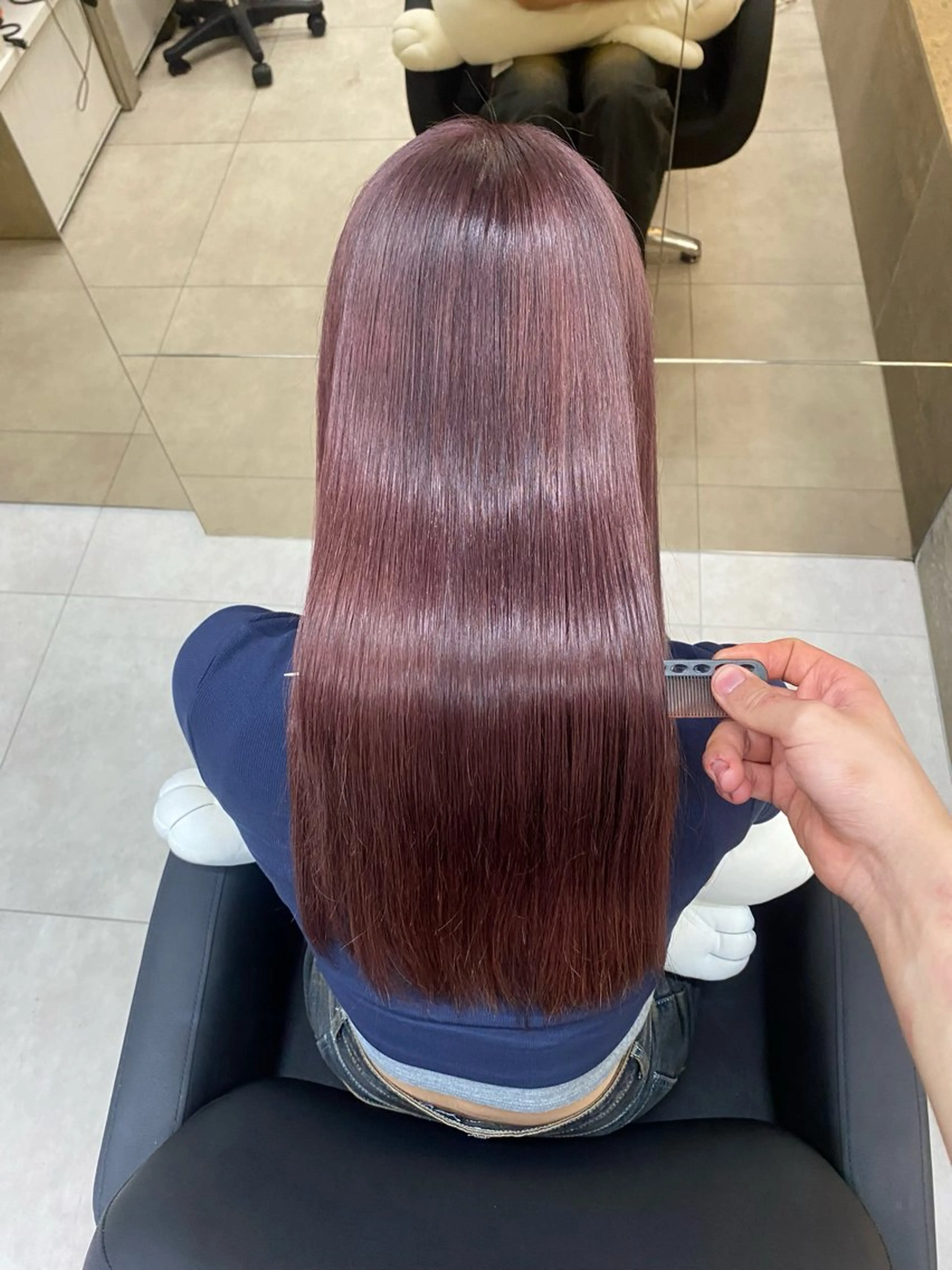 ロング カラー ブリーチ 髪質改善 トリートメント ヘアカラー トリートメント 「似合わせ/髪質改善 《ワタル》」のヘアスタイル