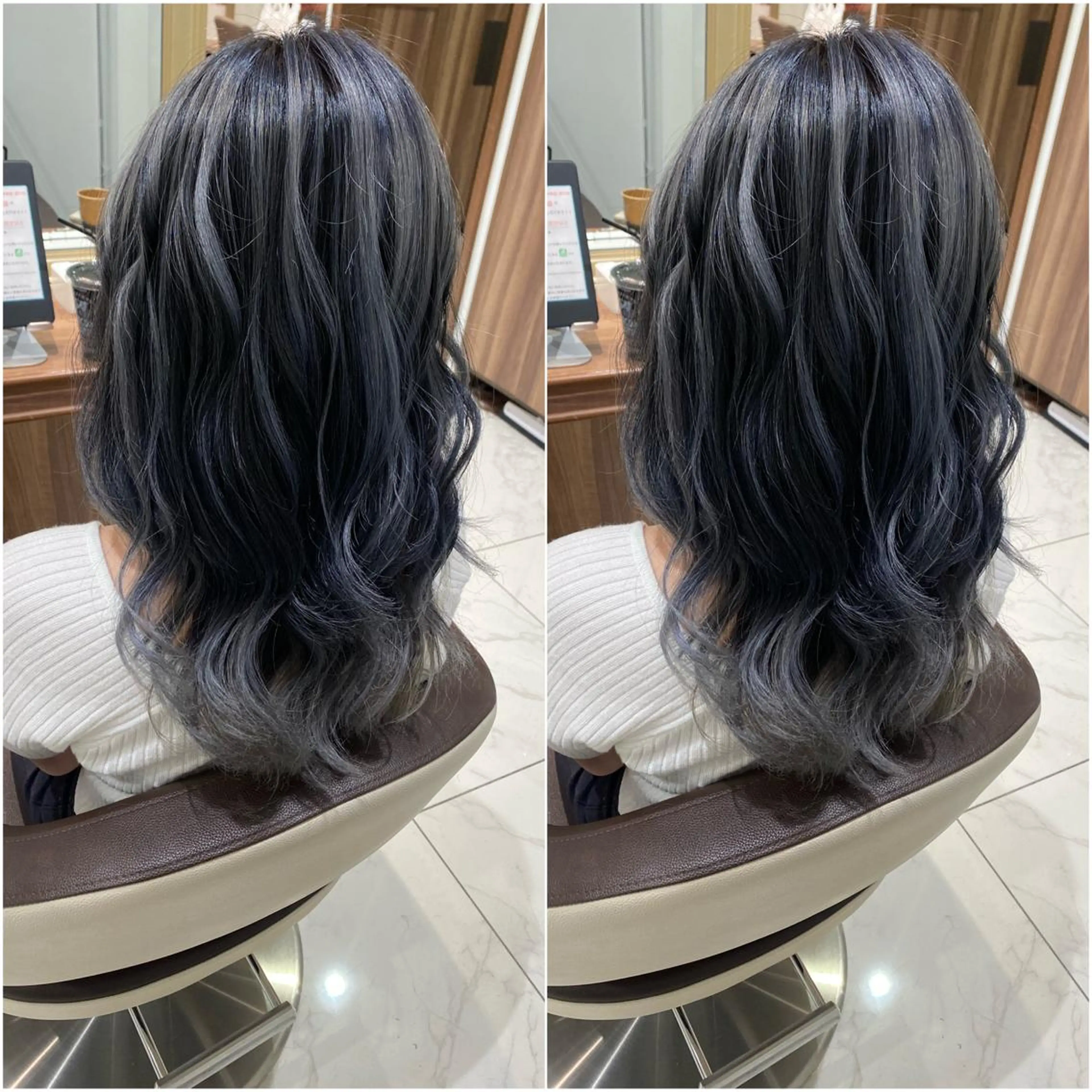 ロング カラー 全席個室 暖色カラー Zina松園優香🌸のヘアスタイル