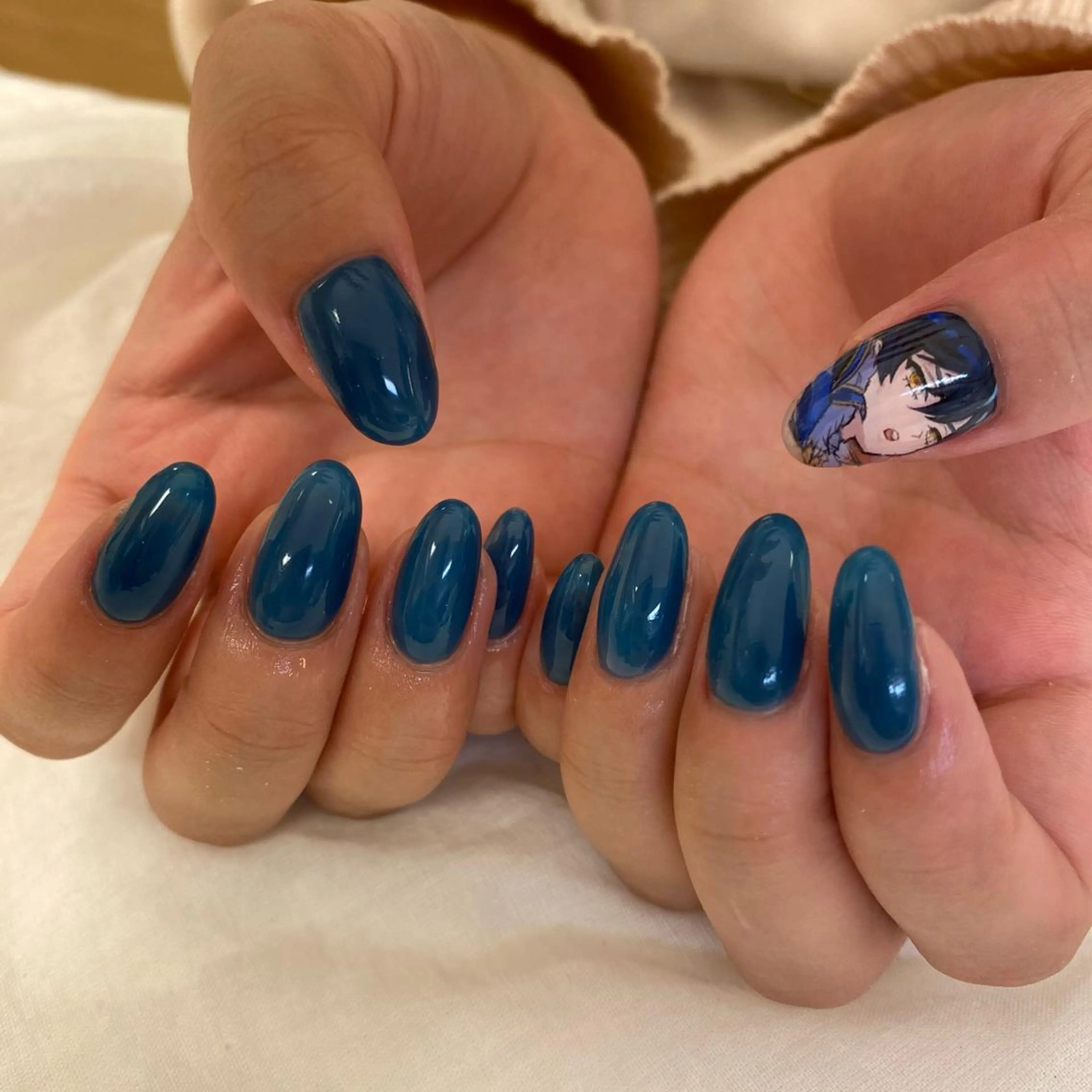 セミロング ハンドネイル 池袋痛ネイル Nok. 渡辺のネイルデザイン