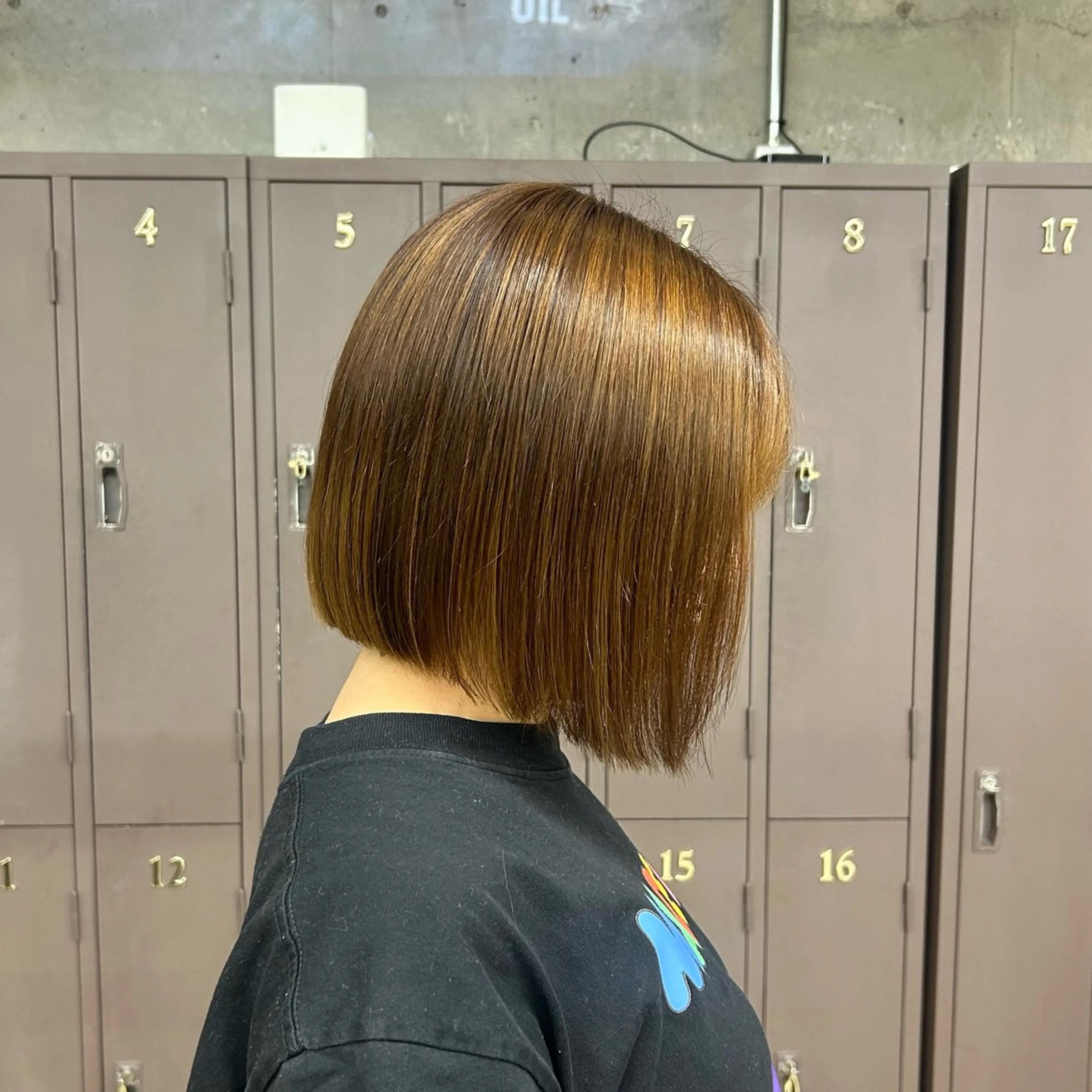 ミディアム カット 縮毛矯正 大本 メンズ/パーマのヘアスタイル