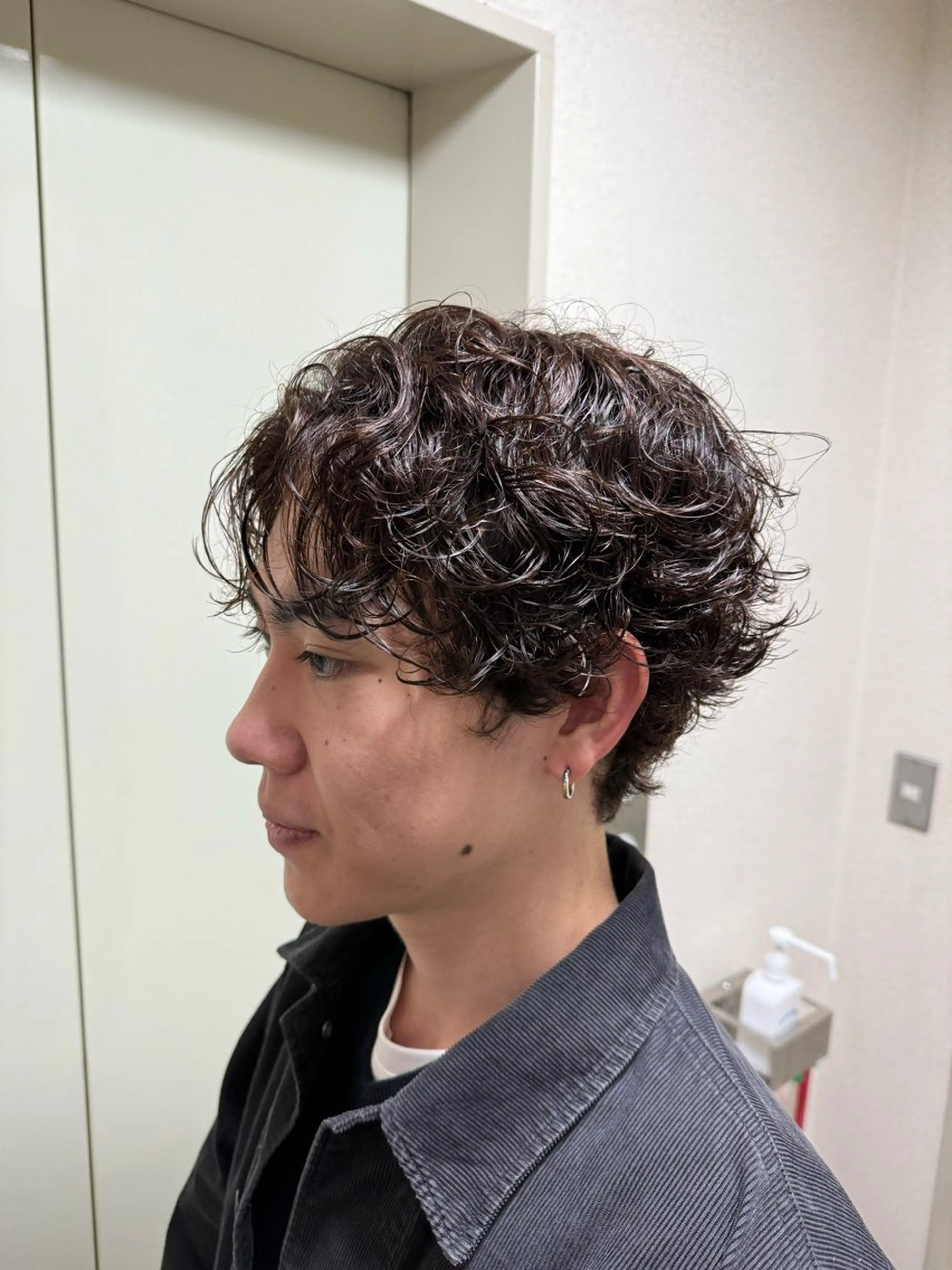 メンズ カット パーマ トリートメント カラー/パ ーマ/松野和志のヘアスタイル