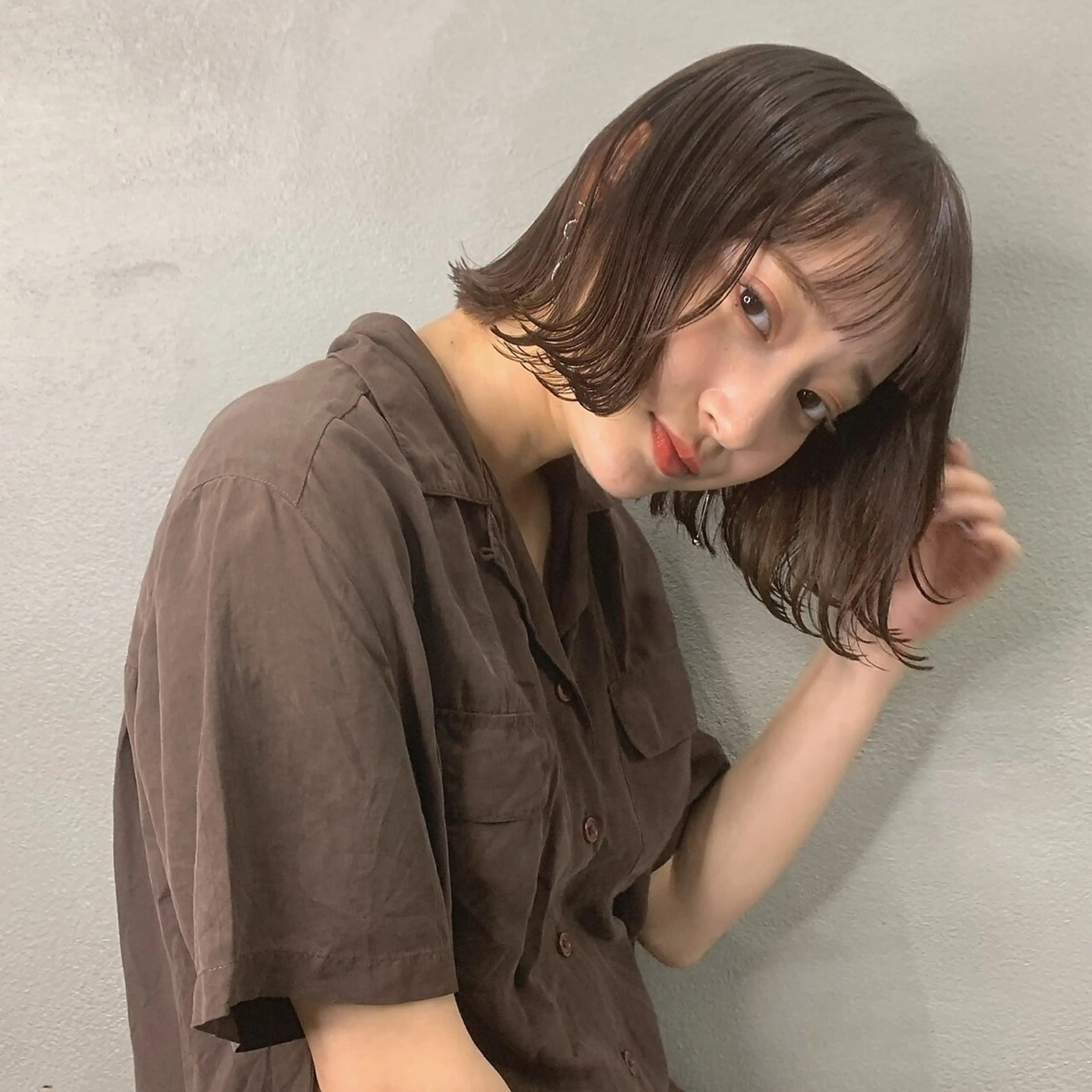 ミディアム カラー edge.下北沢所属・suii スイのヘアスタイル