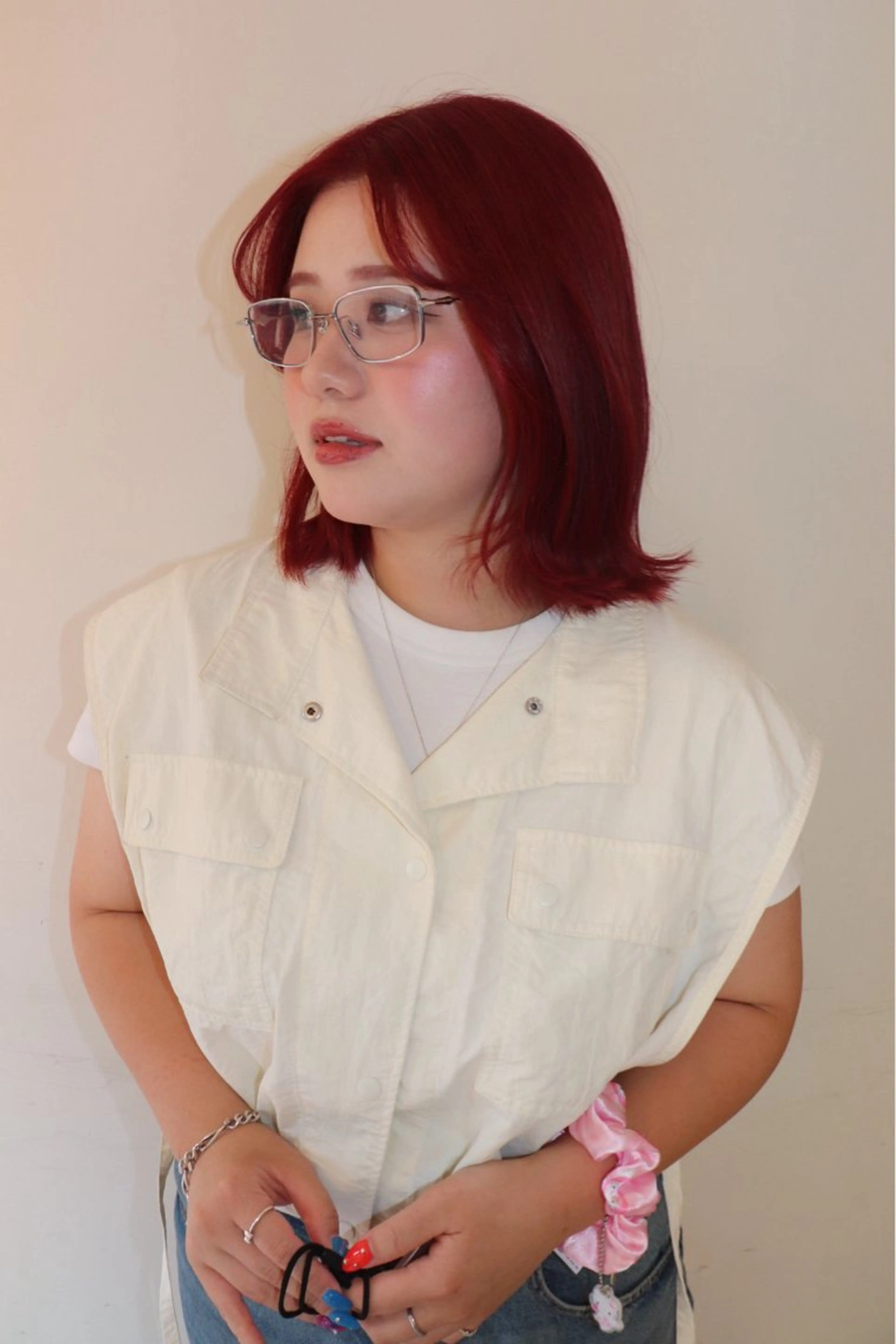 ミディアム カラー ヘアカラー @kyoniyy KYONIのヘアスタイル