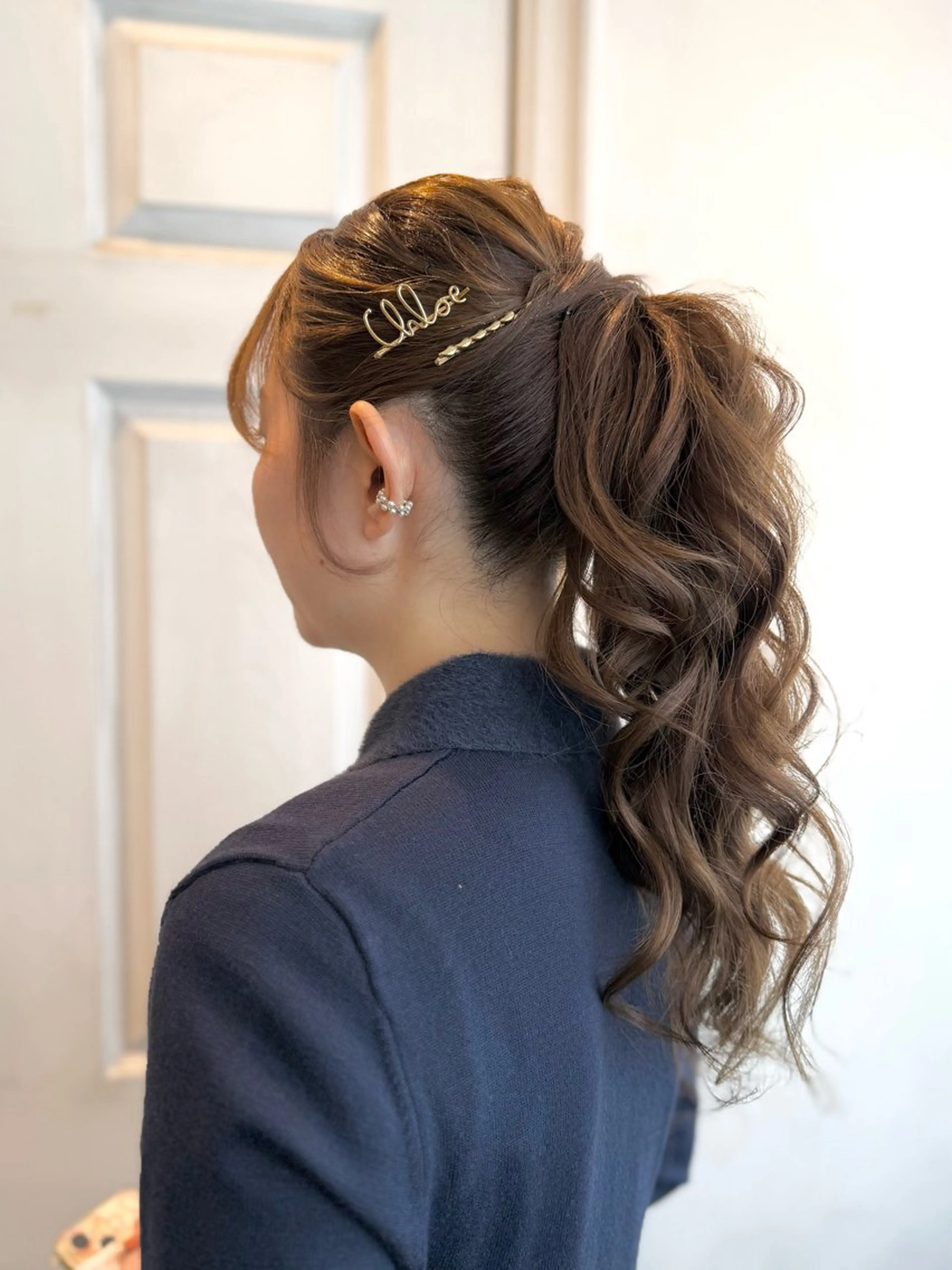 ヘアアレンジ ポニーテール ヘアセット 🫧サカモトレナ🫧 新宿三丁目のヘアスタイル