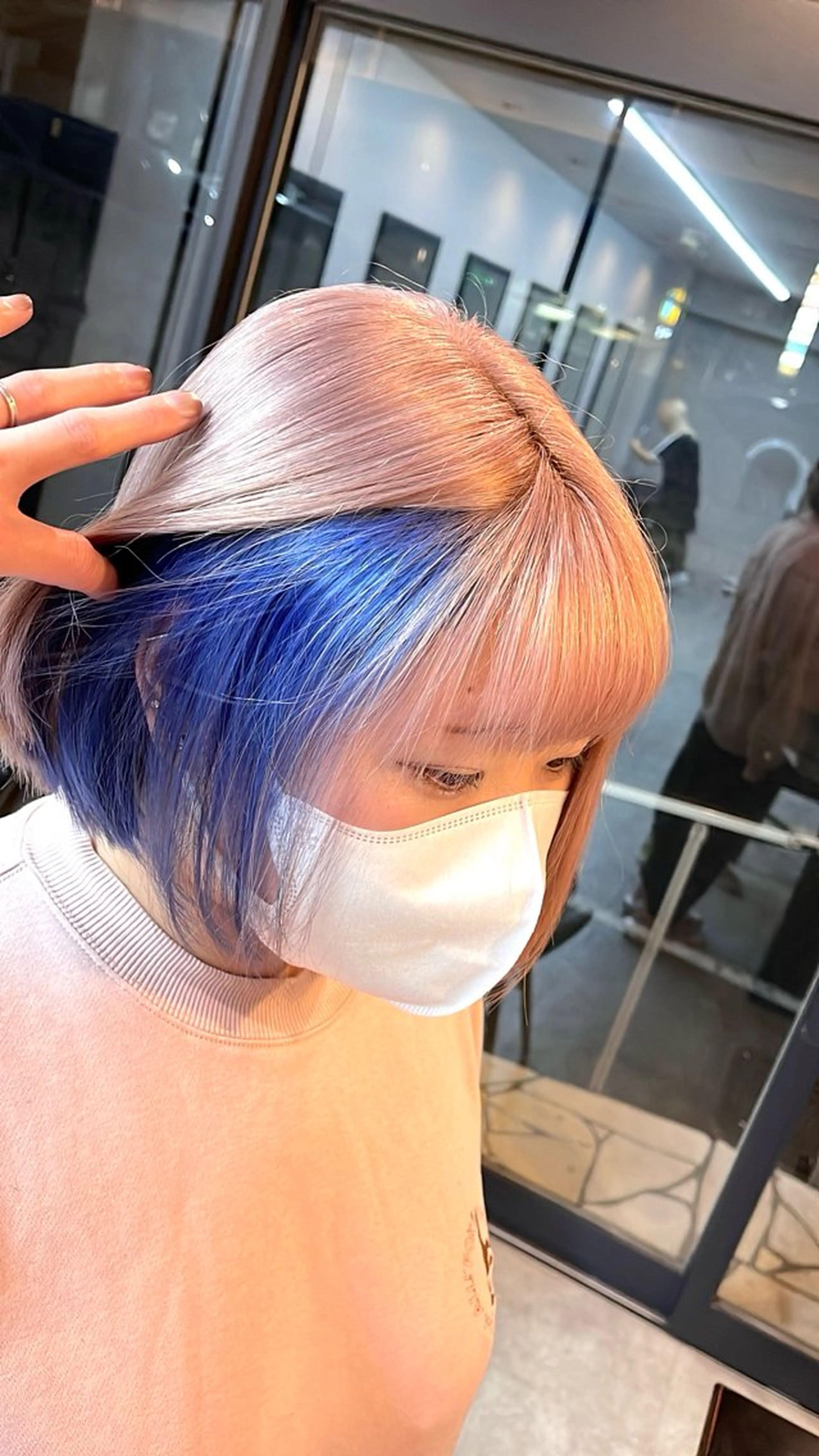 カラー ヘアカラー encount by mahalo 千葉所属・加賀文乃/ハイトーン /艶カラー/派手髪のヘアスタイル