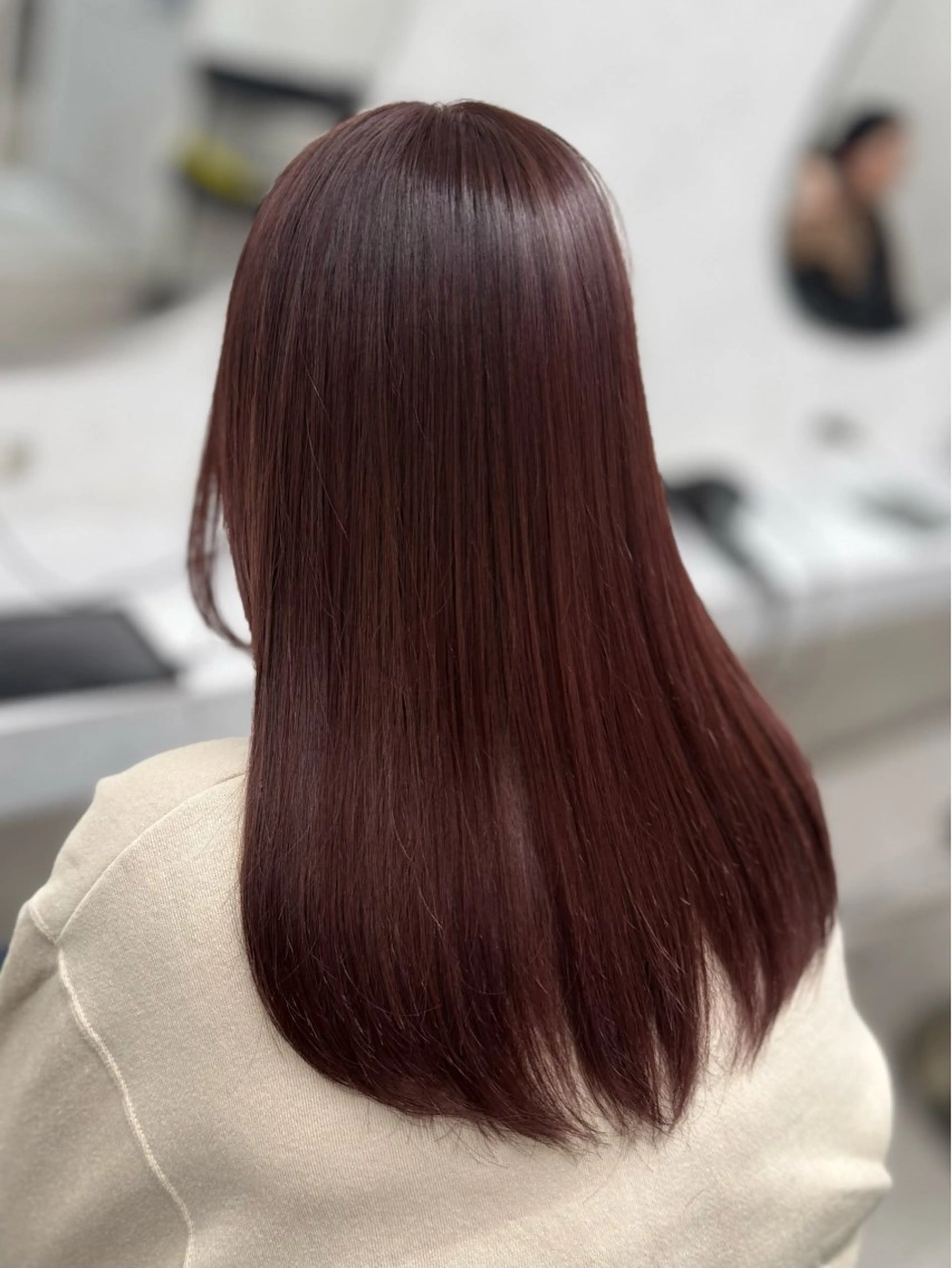 ミディアム 韓国風ヘア レイヤーカット 似合わせカット 森貝 洋亮のヘアスタイル