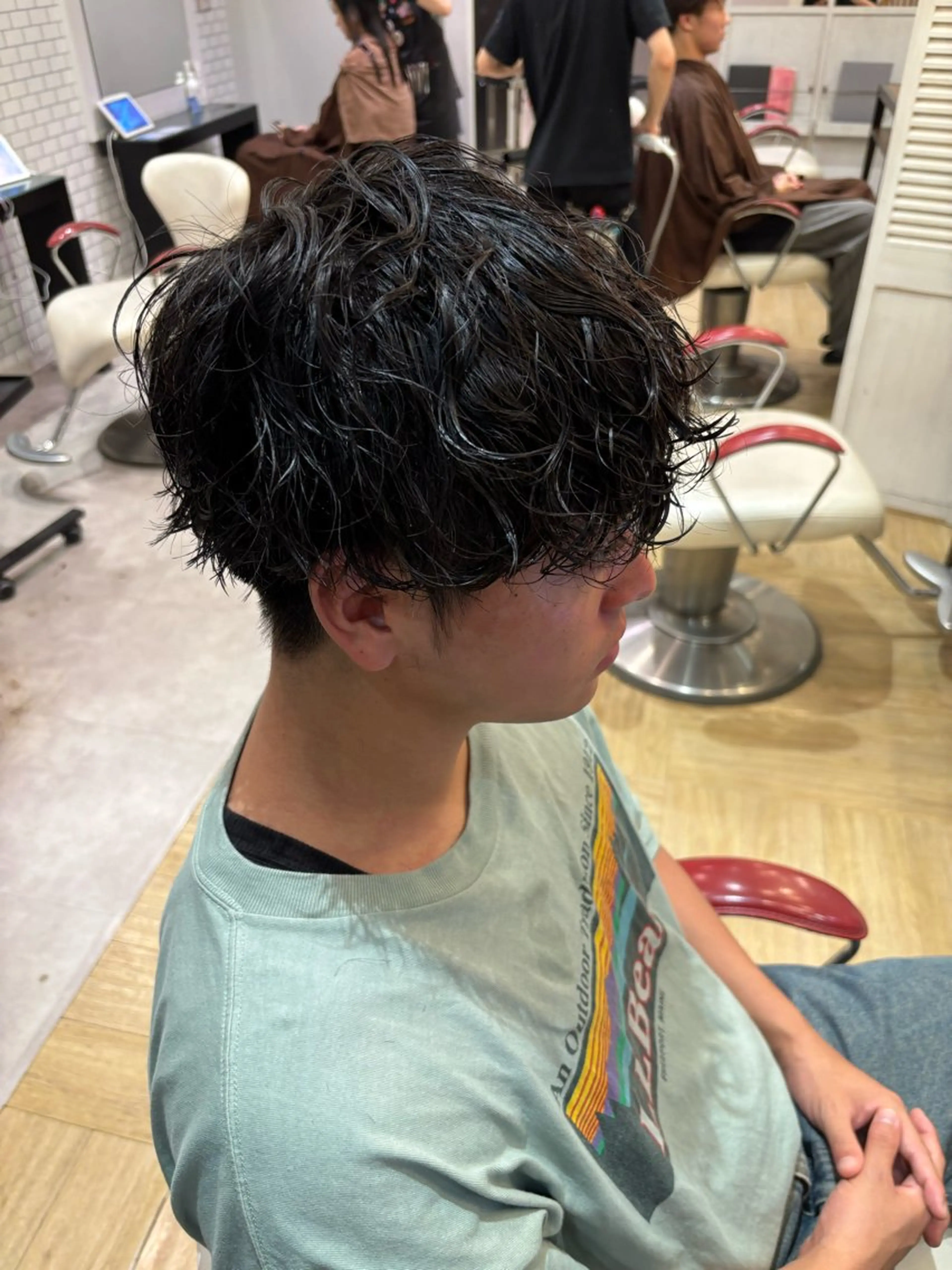 パーマ メンズ カット パーマ トリートメント ヘアセット メンズ特化／韓国風 /江戸谷大晴のヘアスタイル