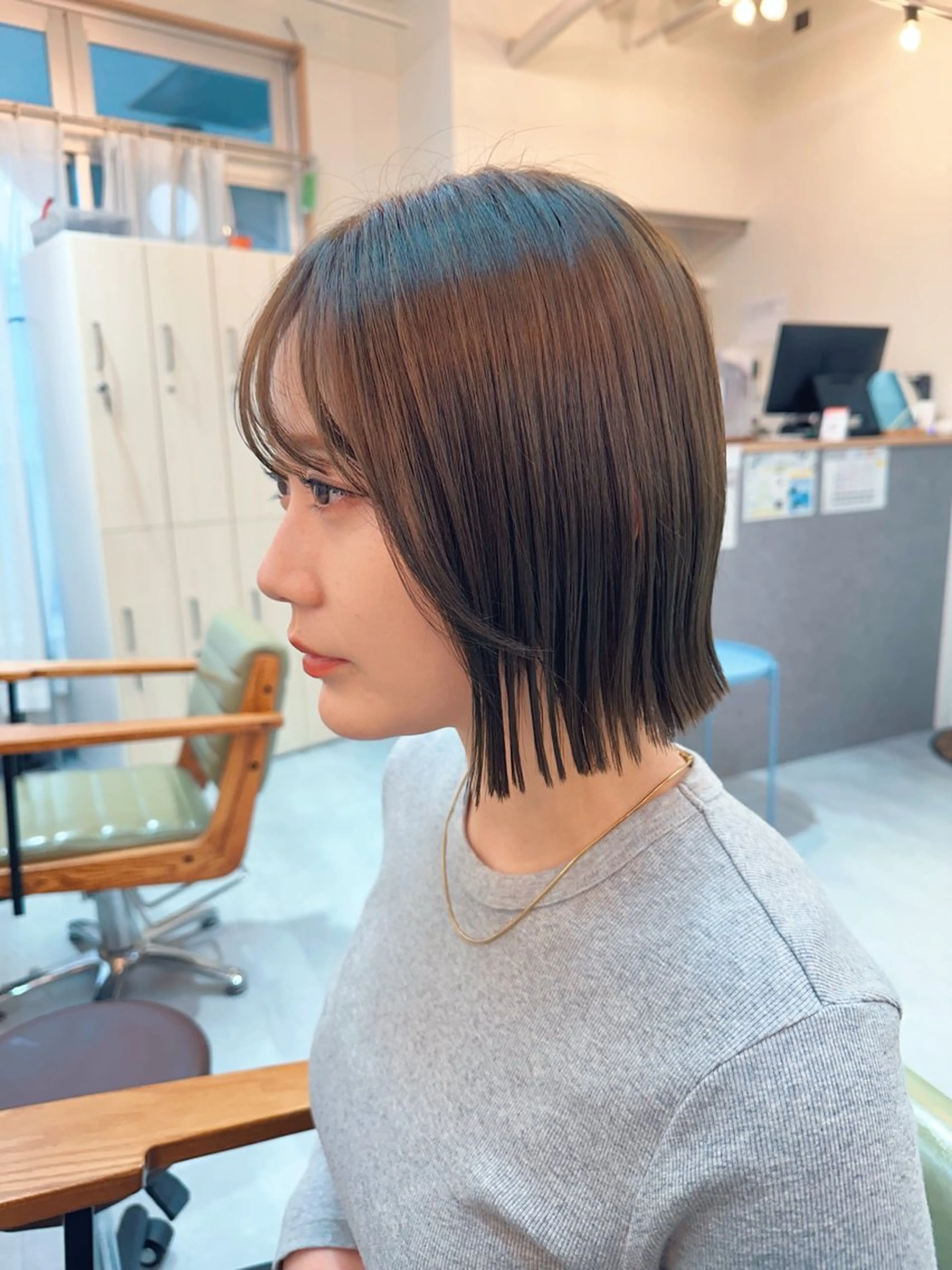 ショート カット ヘアカラー トリートメント ボブ/ 前川友哉のヘアスタイル