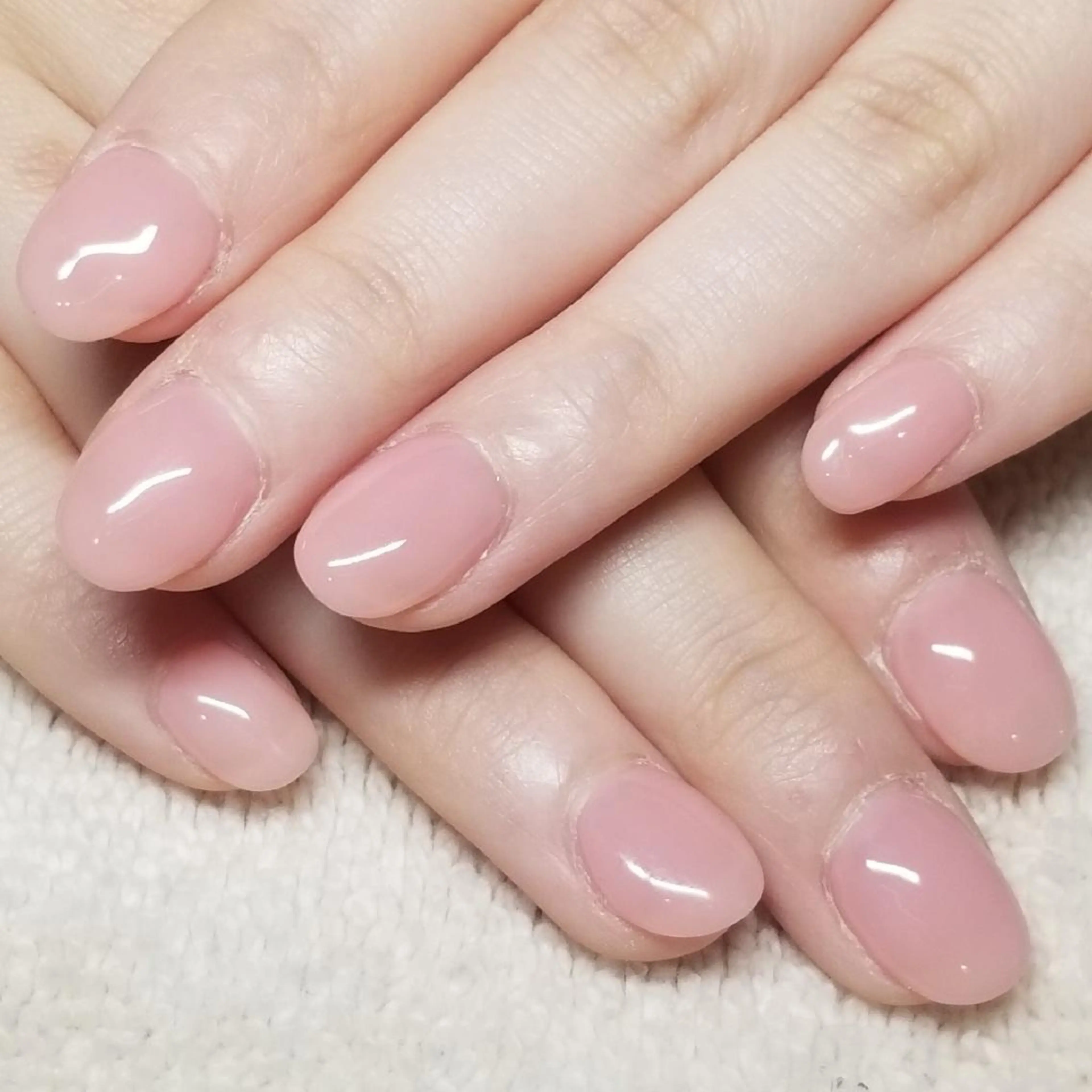 ネイル ワンカラーネイル ピンク ピンクベージュ ハンドネイル よしだ ひろきのネイルデザイン