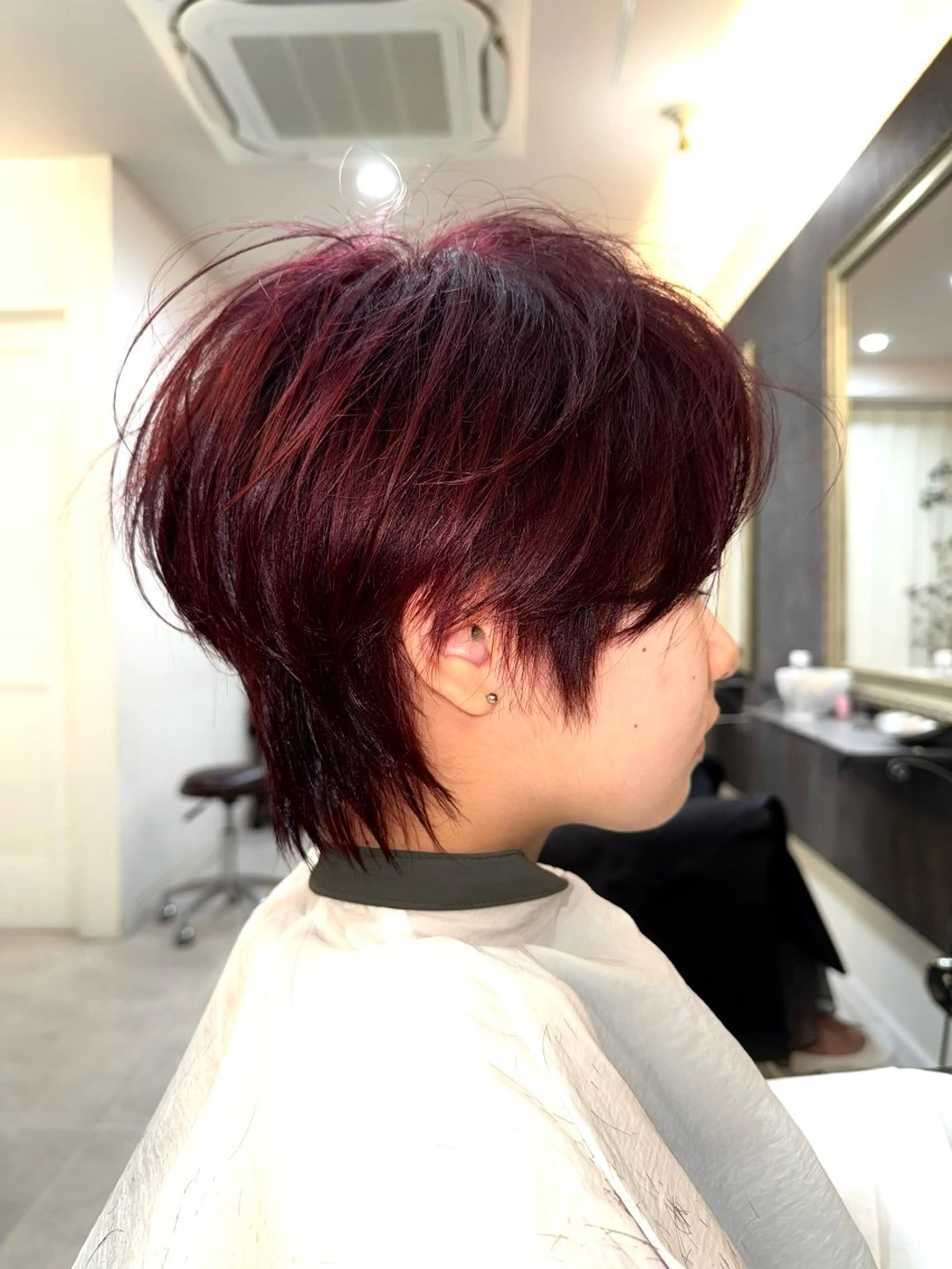 ショート ショートヘア カット ヘアカラー トリートメント ハイトーン/レイヤー /ウルフ⭐️永田⭐️のヘアスタイル